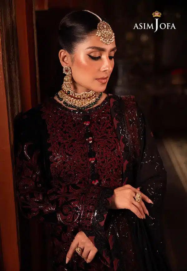 Asim Jofa | Makhmal Wedding Velvet 23 | AJMM-12 - Aqsa Fabrics