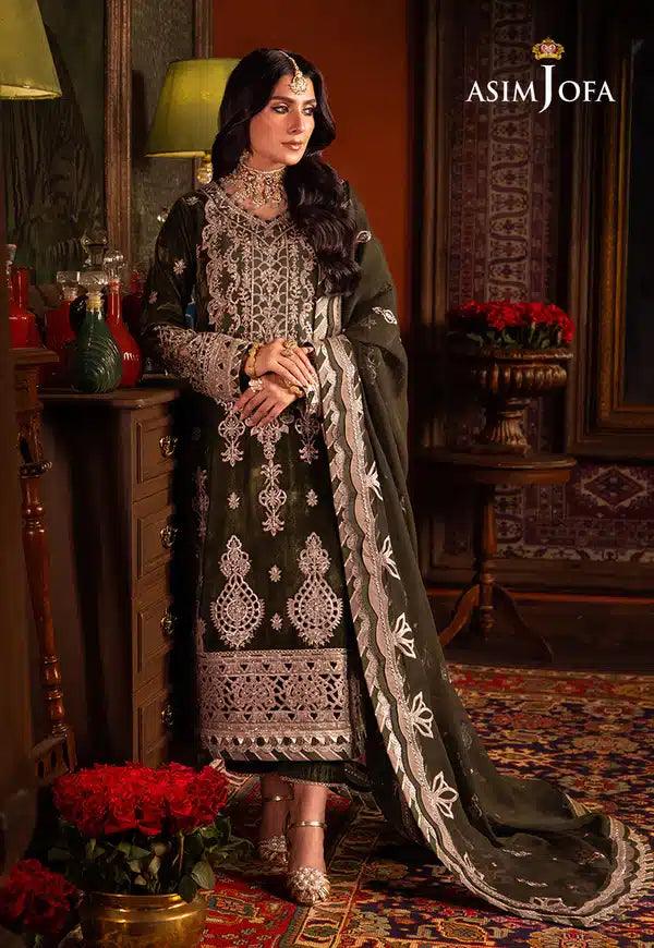 Asim Jofa | Makhmal Wedding Velvet 23 | AJMM-05 - Aqsa Fabrics