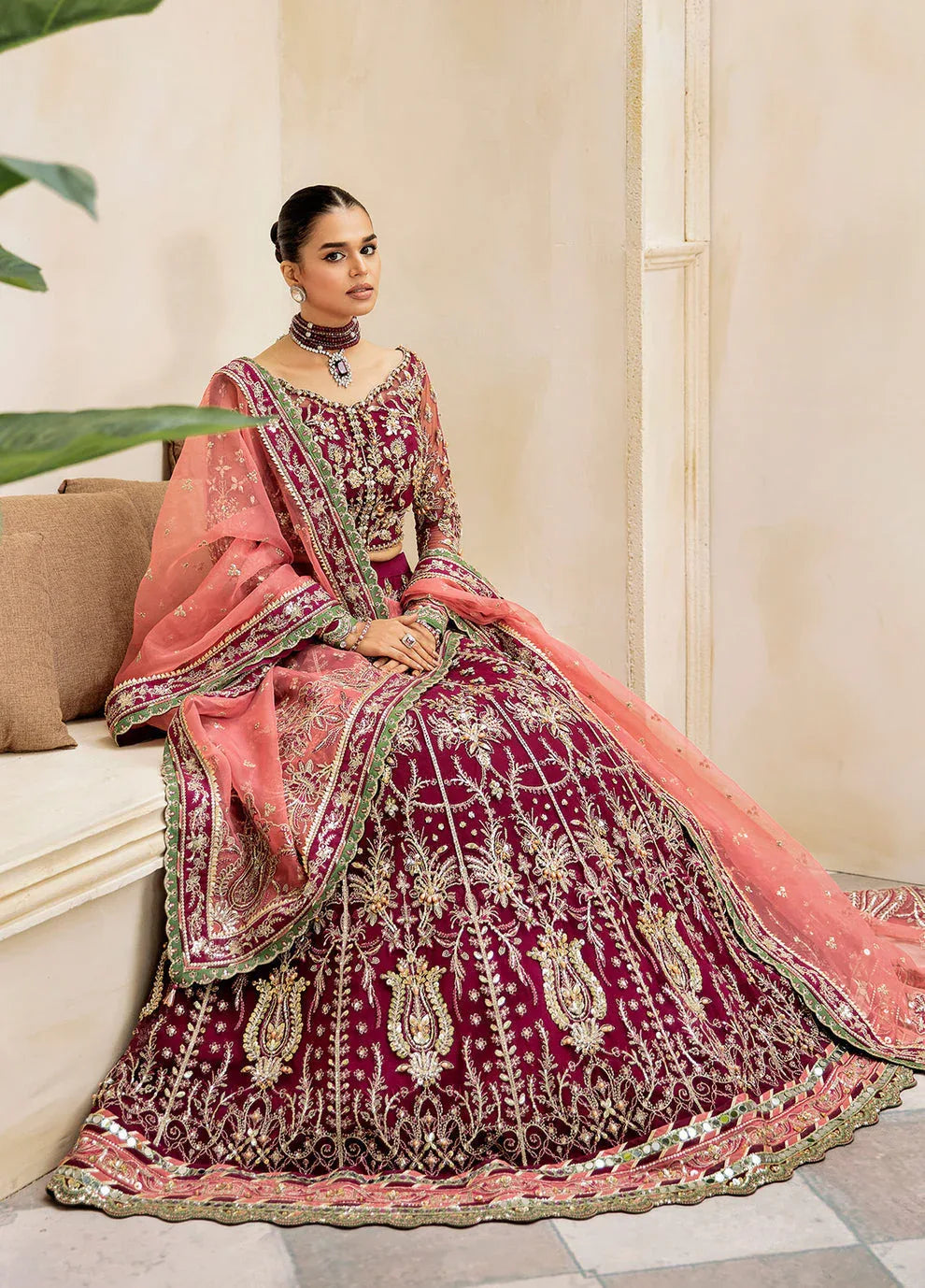 Gulaal | Wedding Formals | Ashmiza GL-WS-23V1-36 - Aqsa Fabrics