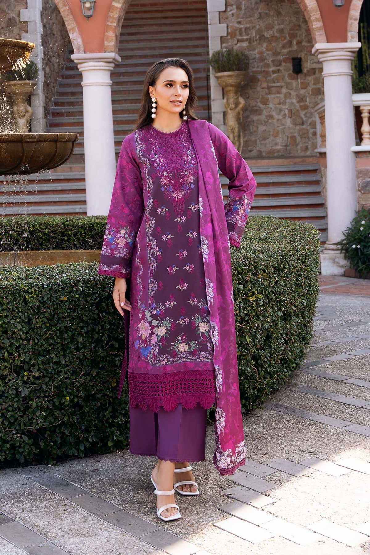 Afrozeh | Damask The Holiday Edit 25 | Eden B - Aqsa Fabrics