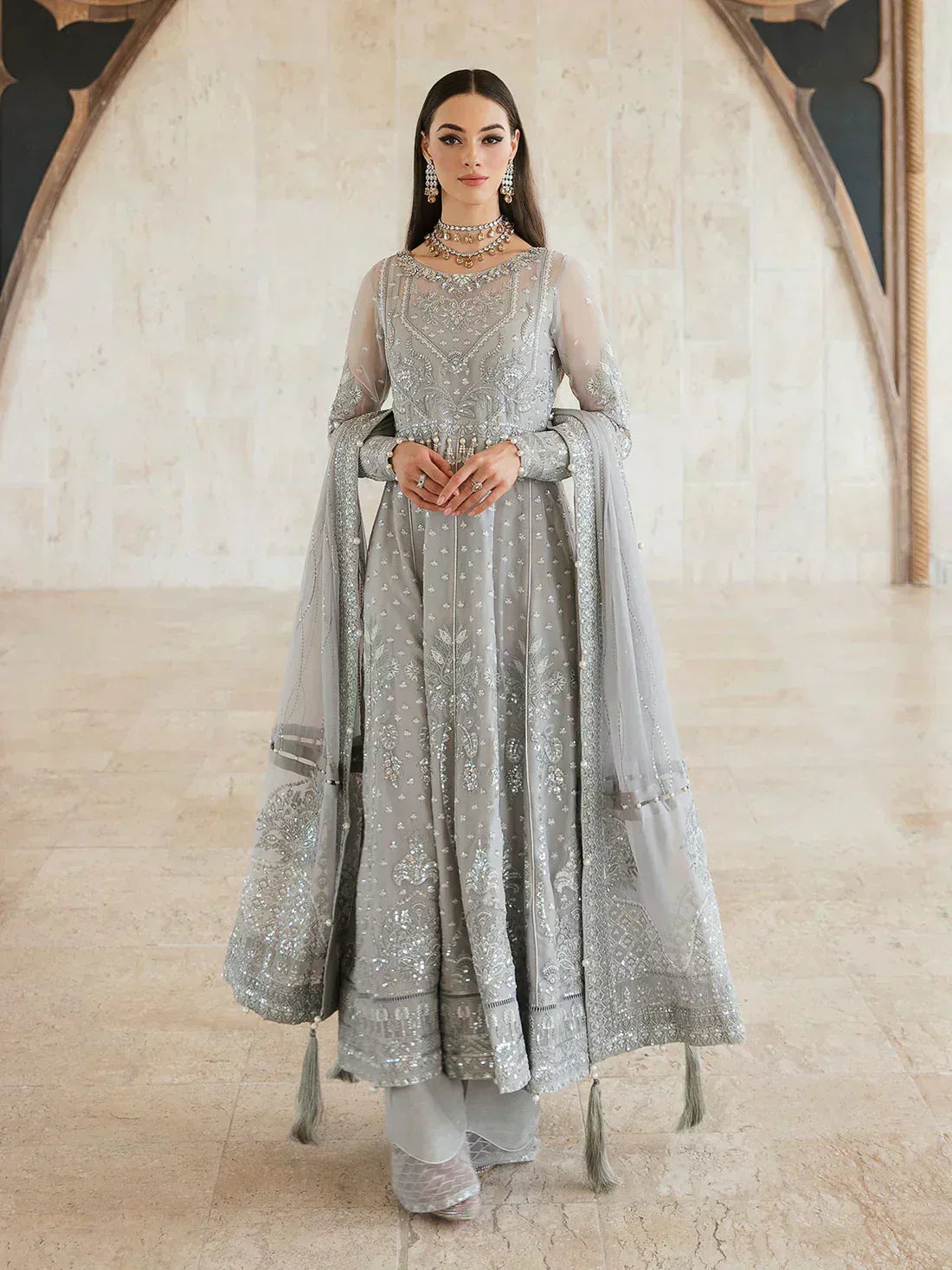 Gulaal | Embroidered Chiffon 23 | ARWA 06 - Aqsa Fabrics