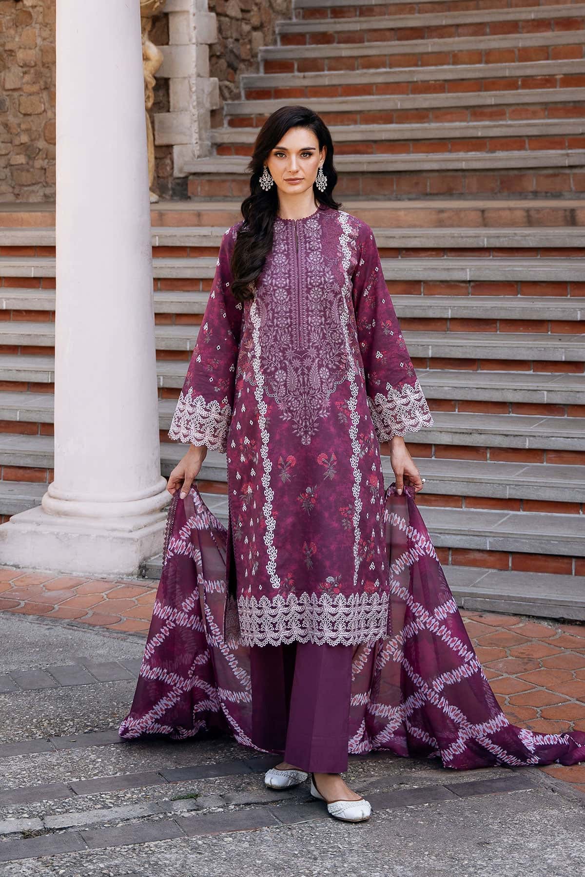 Afrozeh | Damask The Holiday Edit 25 | Anisa A - Aqsa Fabrics