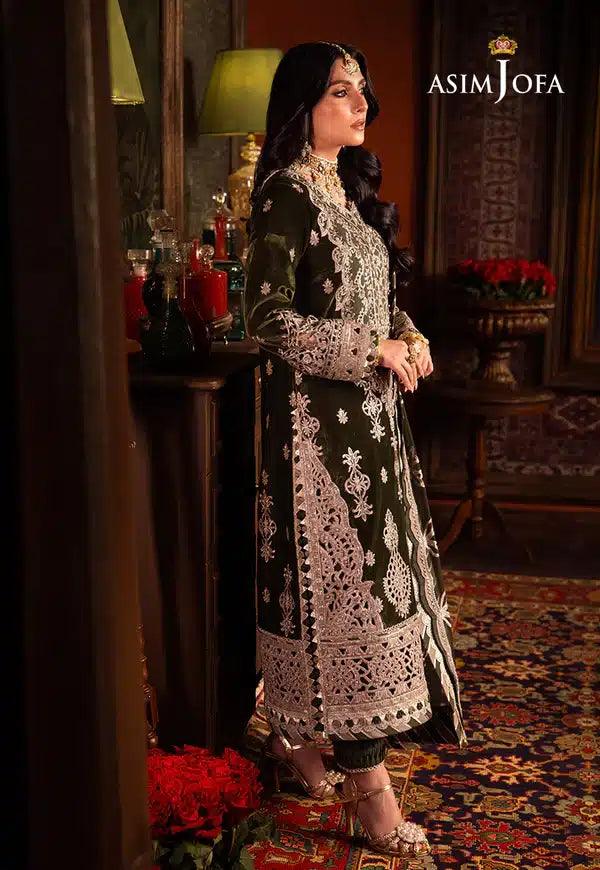 Asim Jofa | Makhmal Wedding Velvet 23 | AJMM-05 - Aqsa Fabrics