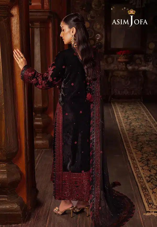 Asim Jofa | Makhmal Wedding Velvet 23 | AJMM-12 - Aqsa Fabrics