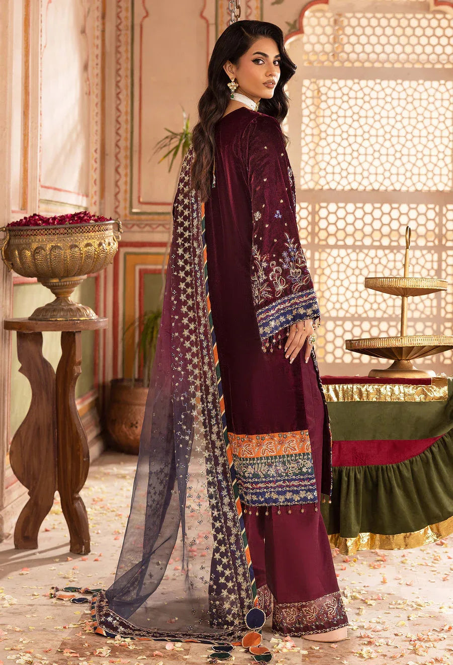Adans Libas | Velvet 25 | 7520 V - Aqsa Fabrics