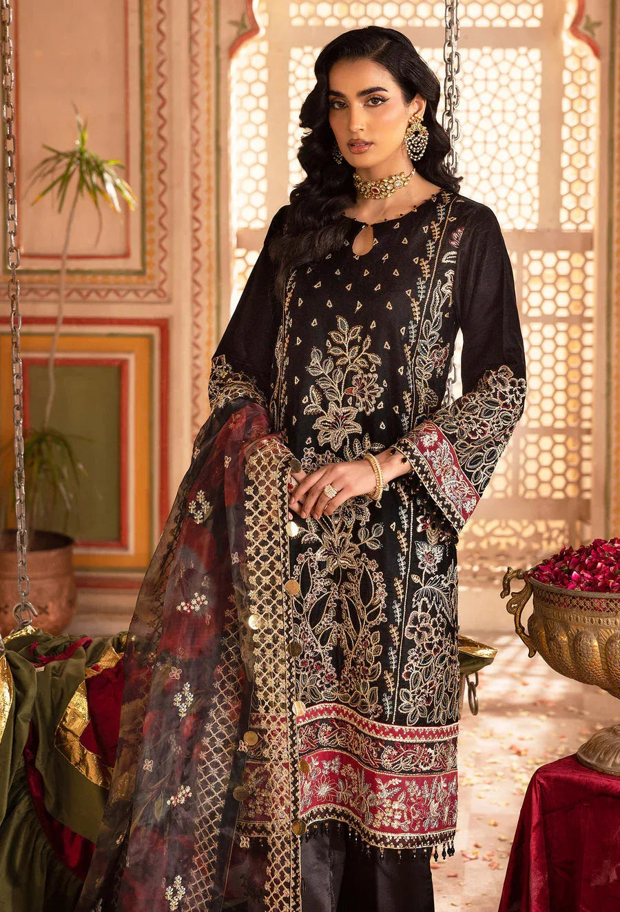 Adans Libas | Velvet 25 | 7521 V - Aqsa Fabrics