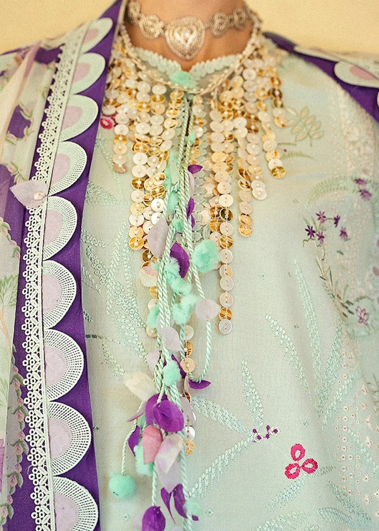 Suffuse | Luxury Lawn 25 | LARA - Aqsa Fabrics