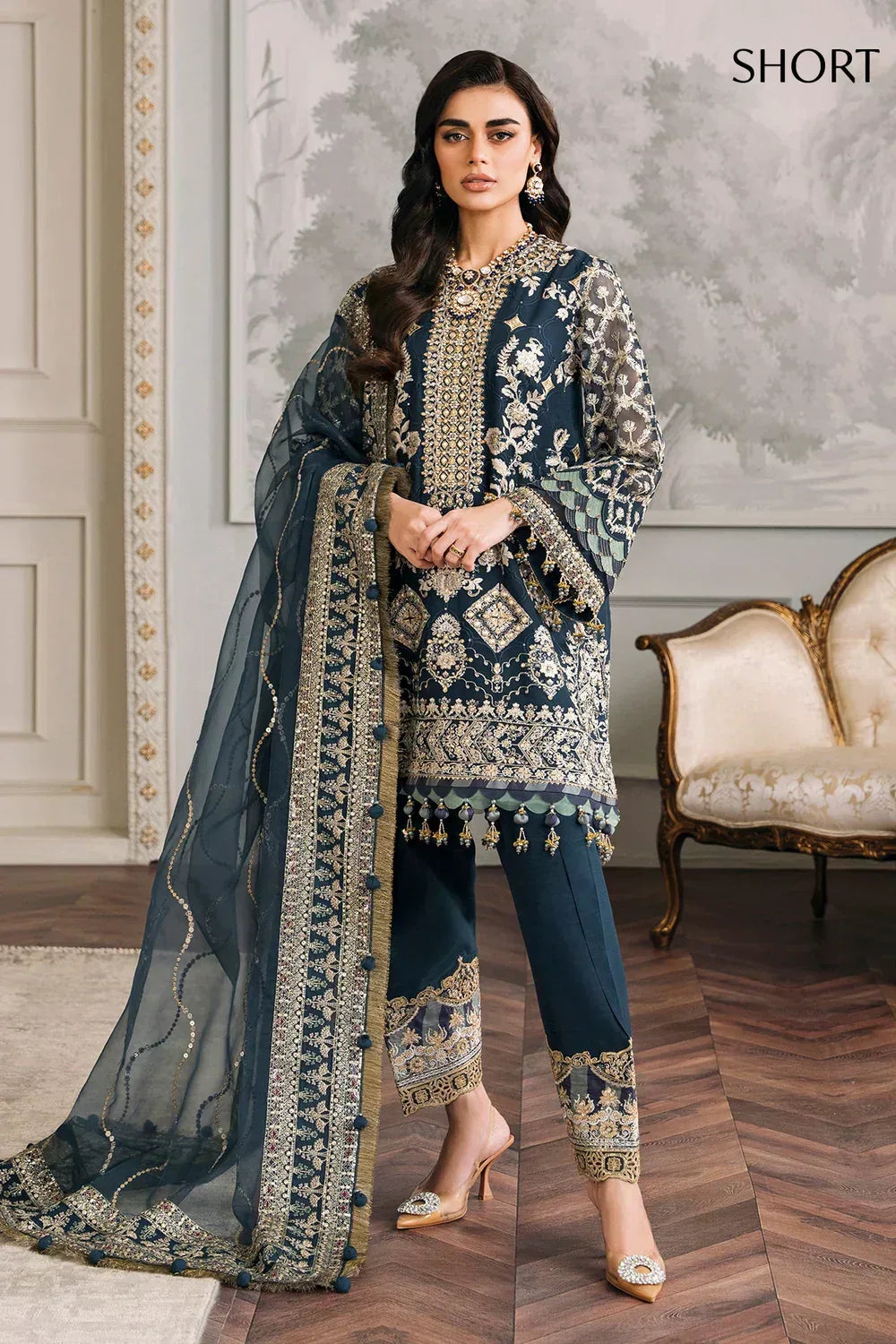 Baroque | Chantelle Embroidered Collection | CH12-01 - Aqsa Fabrics