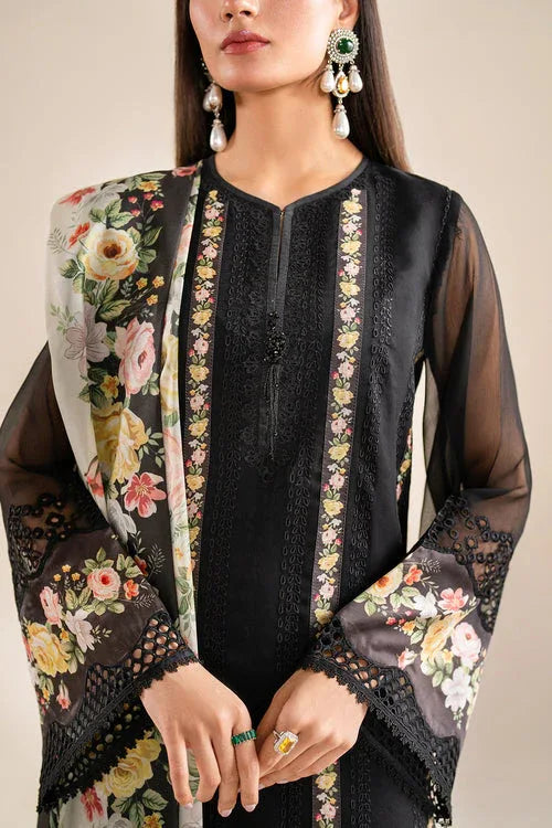 Baroque | Velvet Formals | CHIFFON UF-615 - Aqsa Fabrics