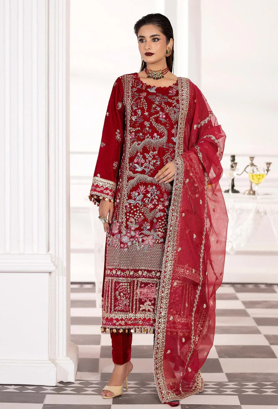 Adans Libas | Velvet 25 | VELVET 7784 - Aqsa Fabrics