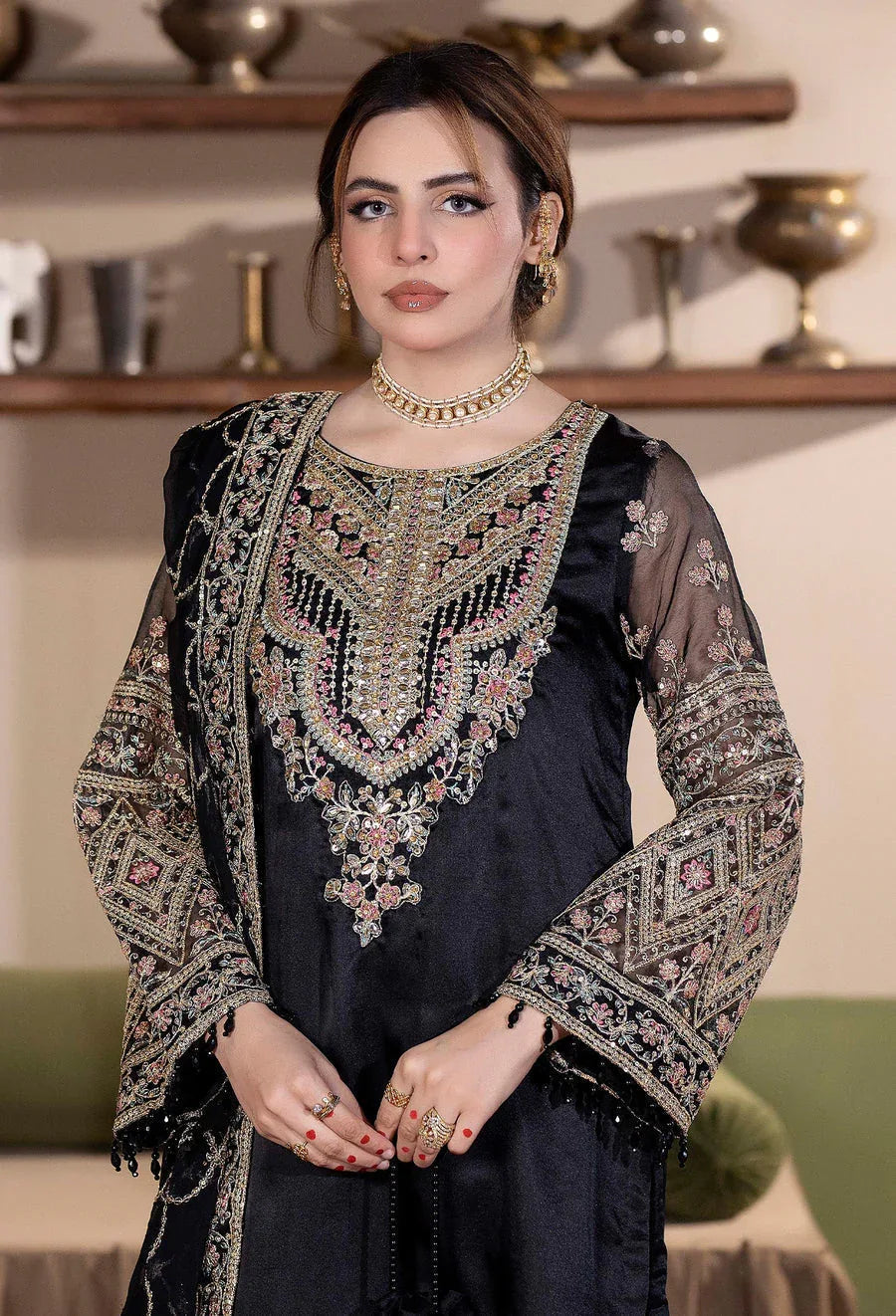 Adans Libas | Zarmina Formals | ZARMINA 01 - Aqsa Fabrics