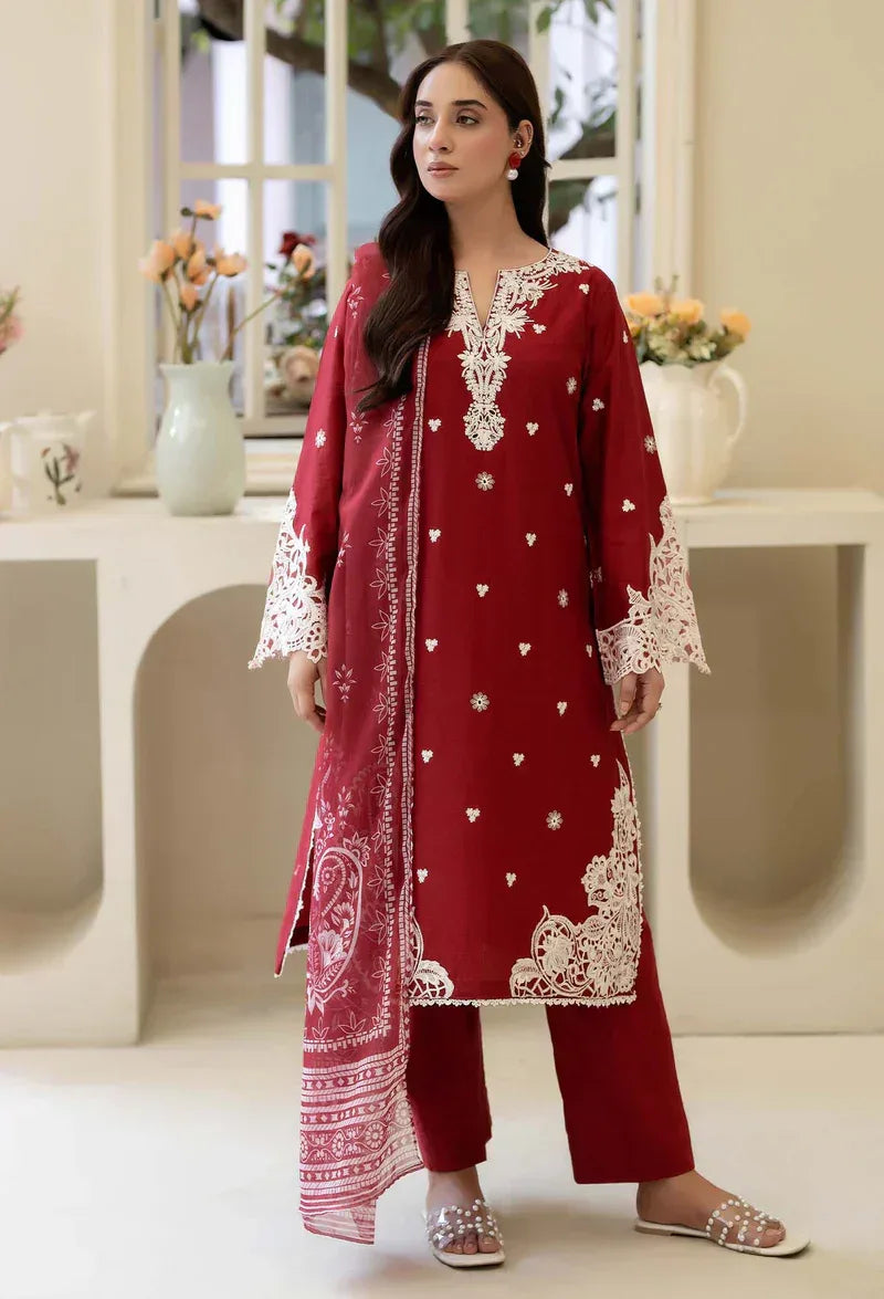 Adans Libas | cambric 3PC | CAMBRIC 1192 - Aqsa Fabrics