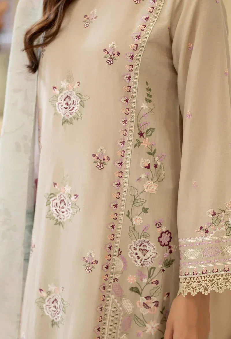 Adans Libas | Stitched Embroidered Lawn 3pc| LAWN 1216 - Aqsa Fabrics