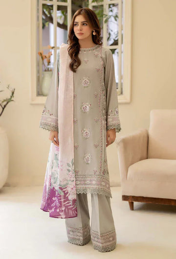 Adans Libas | Stitched Embroidered Lawn 3pc| LAWN 1216 - Aqsa Fabrics