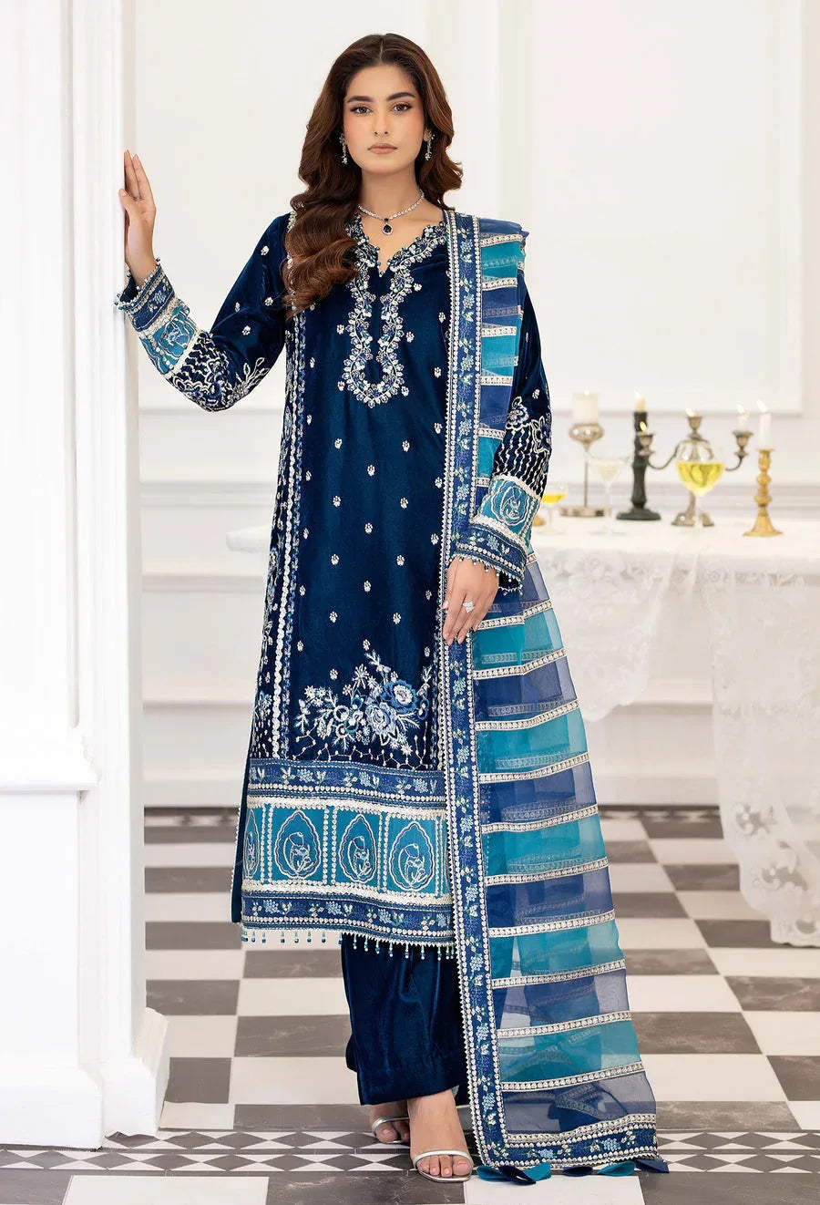 Adans Libas | Velvet 25 | VELVET 7786 - Aqsa Fabrics