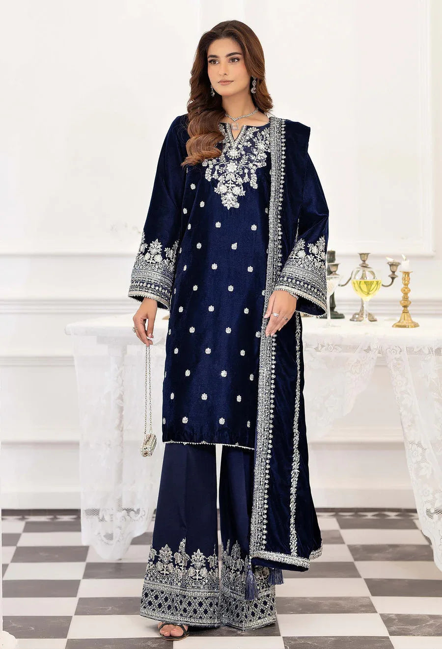 Adans Libas | Velvet 25 | VELVET 7787 - Aqsa Fabrics