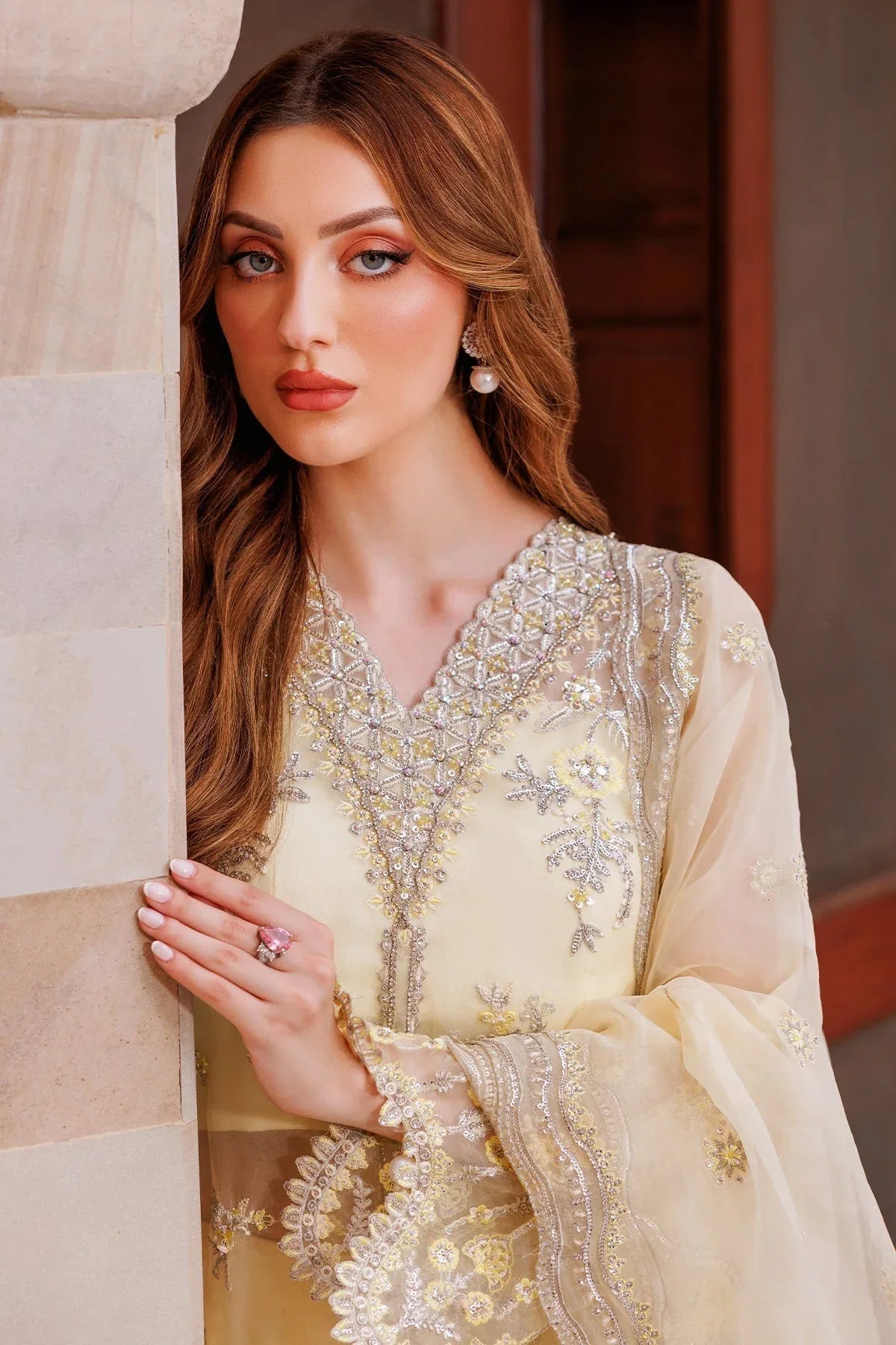 Mina Kashif | Shahbano Luxury Pret 24 | Reem - Aqsa Fabrics