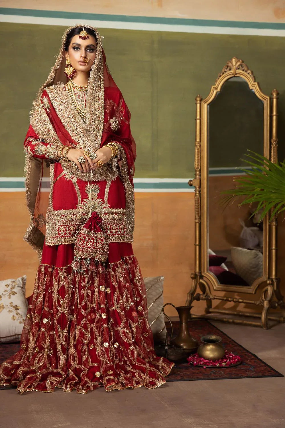 Erum Khan | Begham Jaan Bridal Formals | AMAR - Aqsa Fabrics