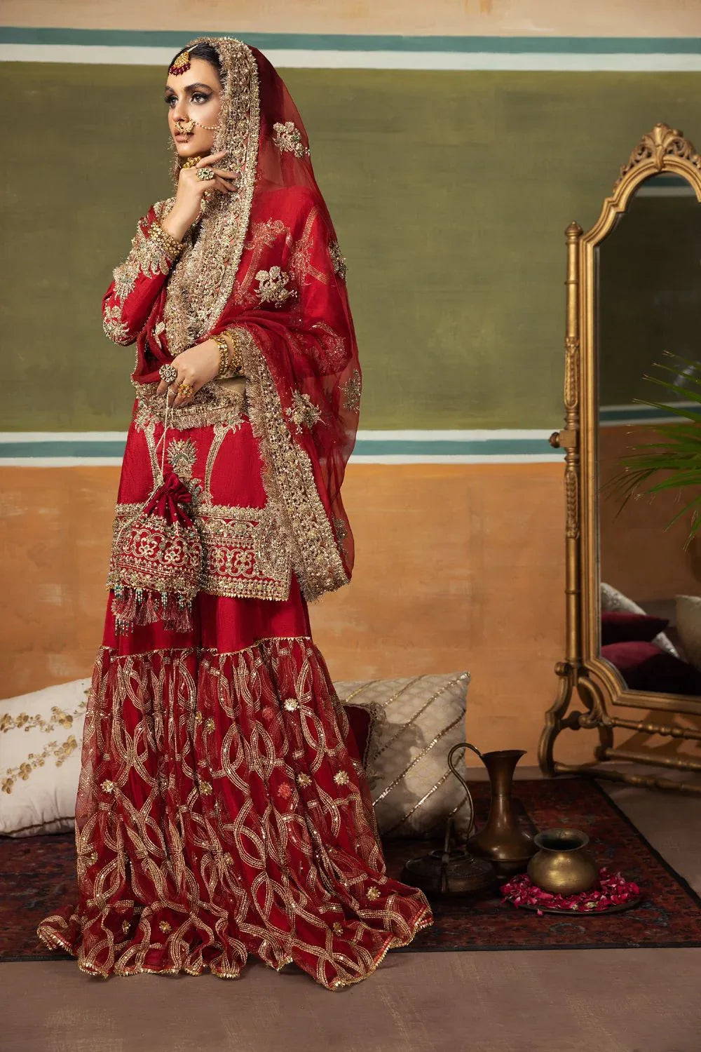 Erum Khan | Begham Jaan Bridal Formals | AMAR - Aqsa Fabrics