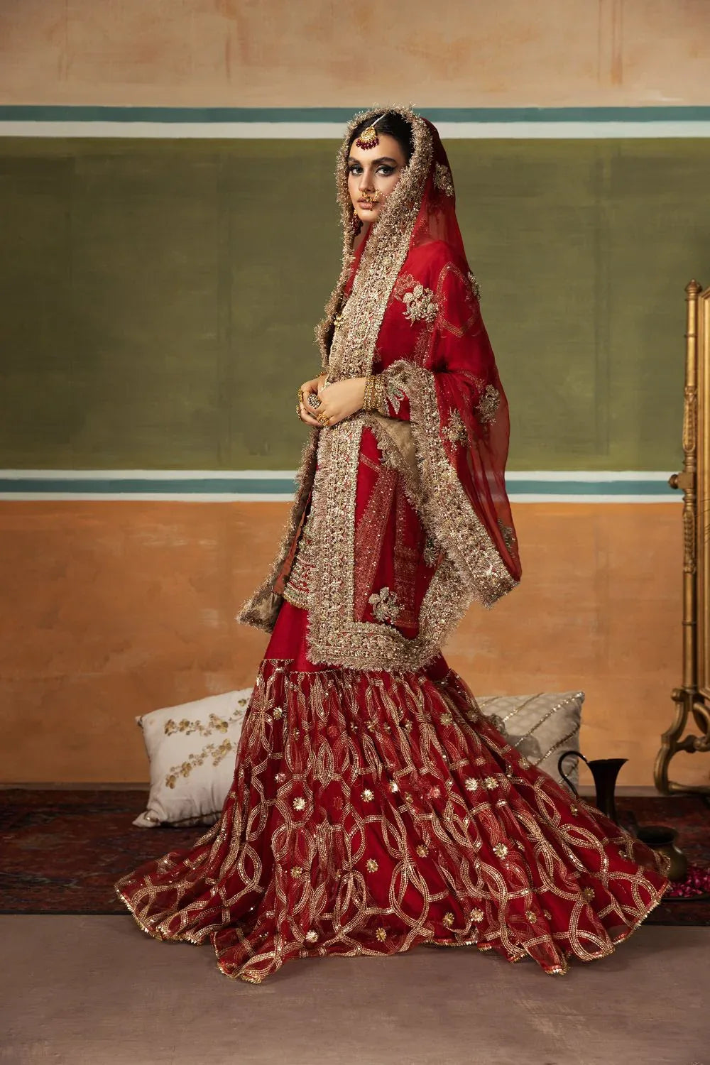 Erum Khan | Begham Jaan Bridal Formals | AMAR - Aqsa Fabrics