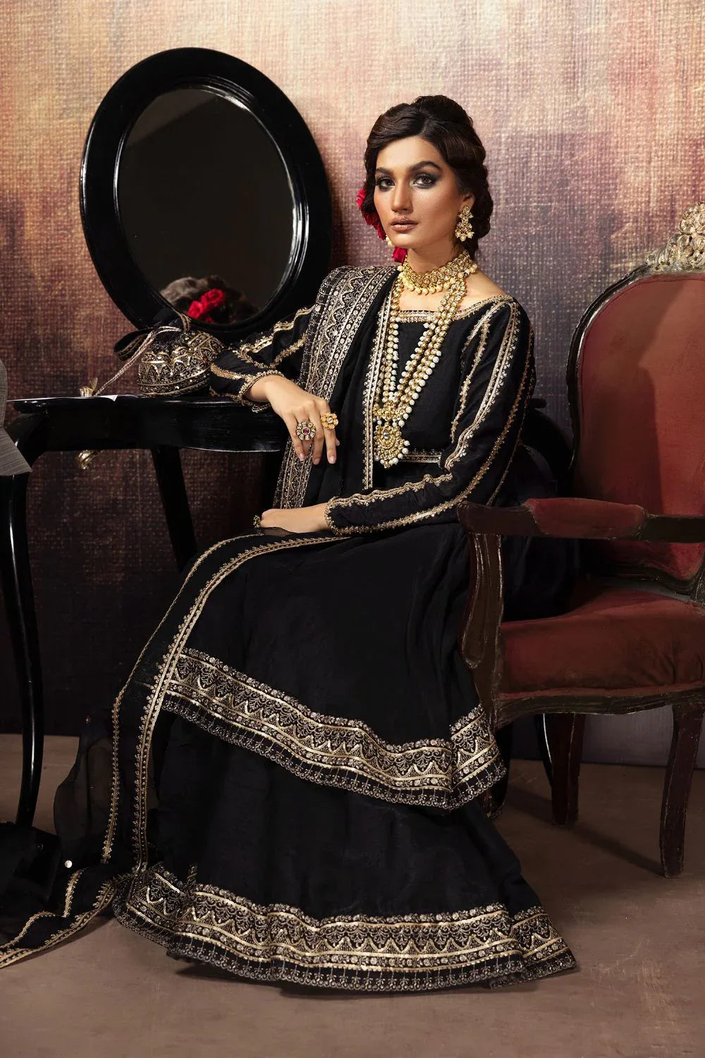 Erum Khan | Begham Jaan Bridal Formals | SHAHNAZ - Aqsa Fabrics