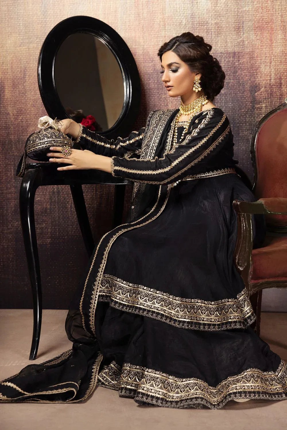Erum Khan | Begham Jaan Bridal Formals | SHAHNAZ - Aqsa Fabrics