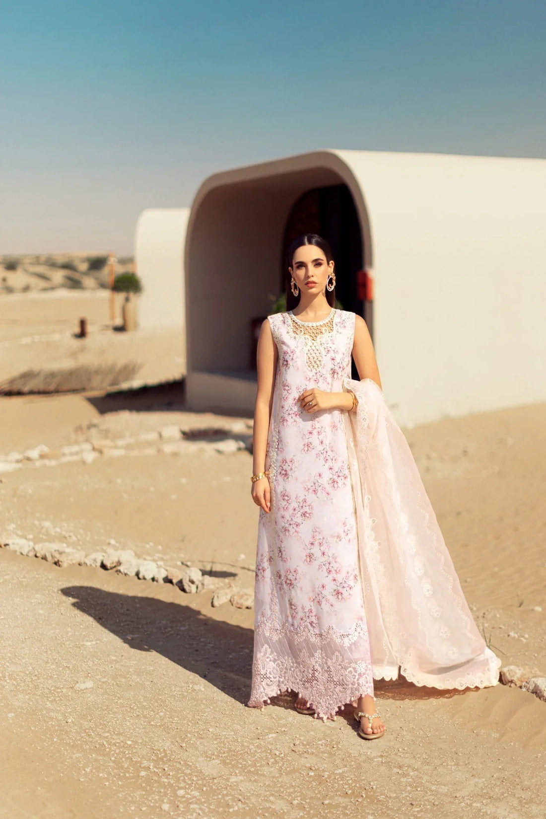 Noor By Saadia Asad | Eid Handwork Laserkari Lawn 24 | D5 - Aqsa Fabrics