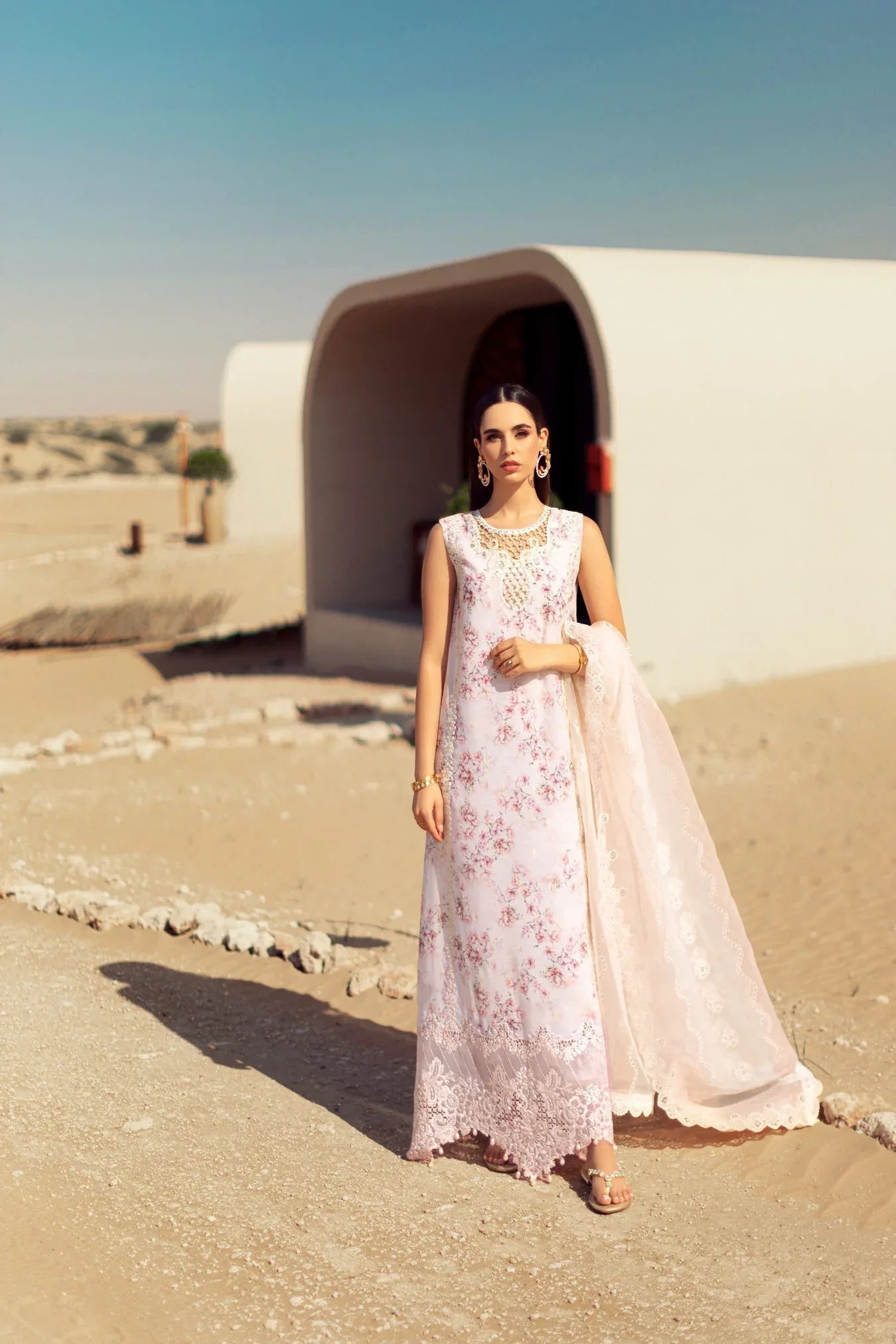 Noor By Saadia Asad | Eid Handwork Laserkari Lawn 24 | D5 - Aqsa Fabrics