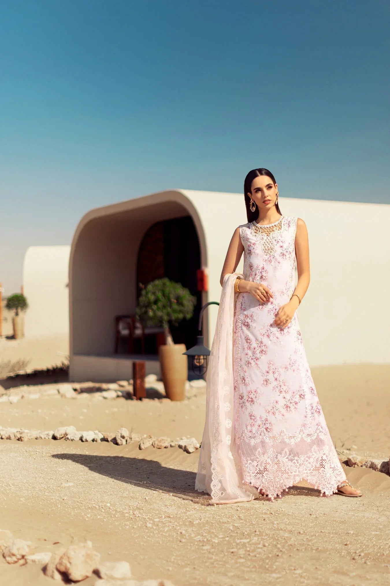 Noor By Saadia Asad | Eid Handwork Laserkari Lawn 24 | D5 - Aqsa Fabrics