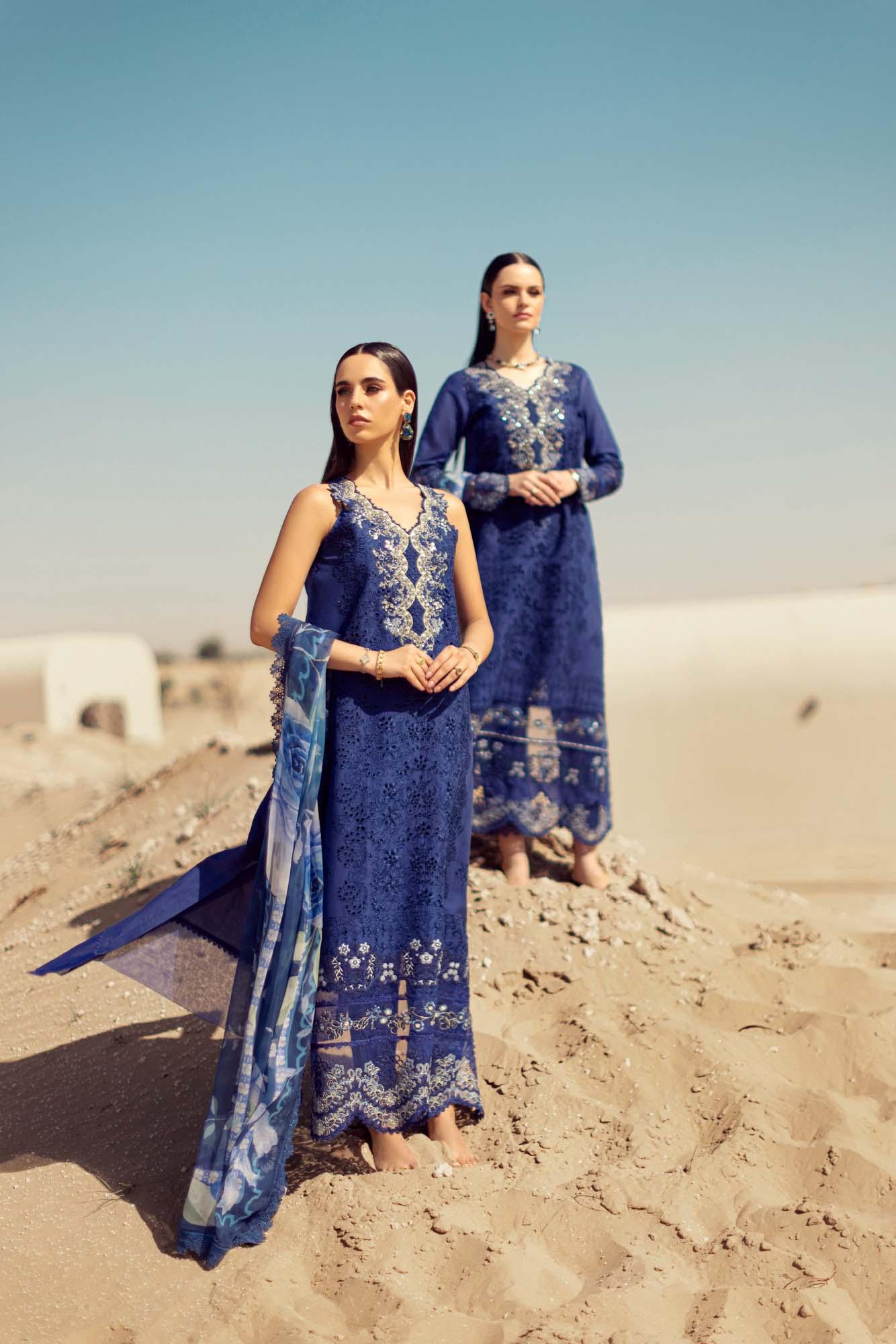 Noor By Saadia Asad | Eid Handwork Laserkari Lawn 24 | D12 - Aqsa Fabrics