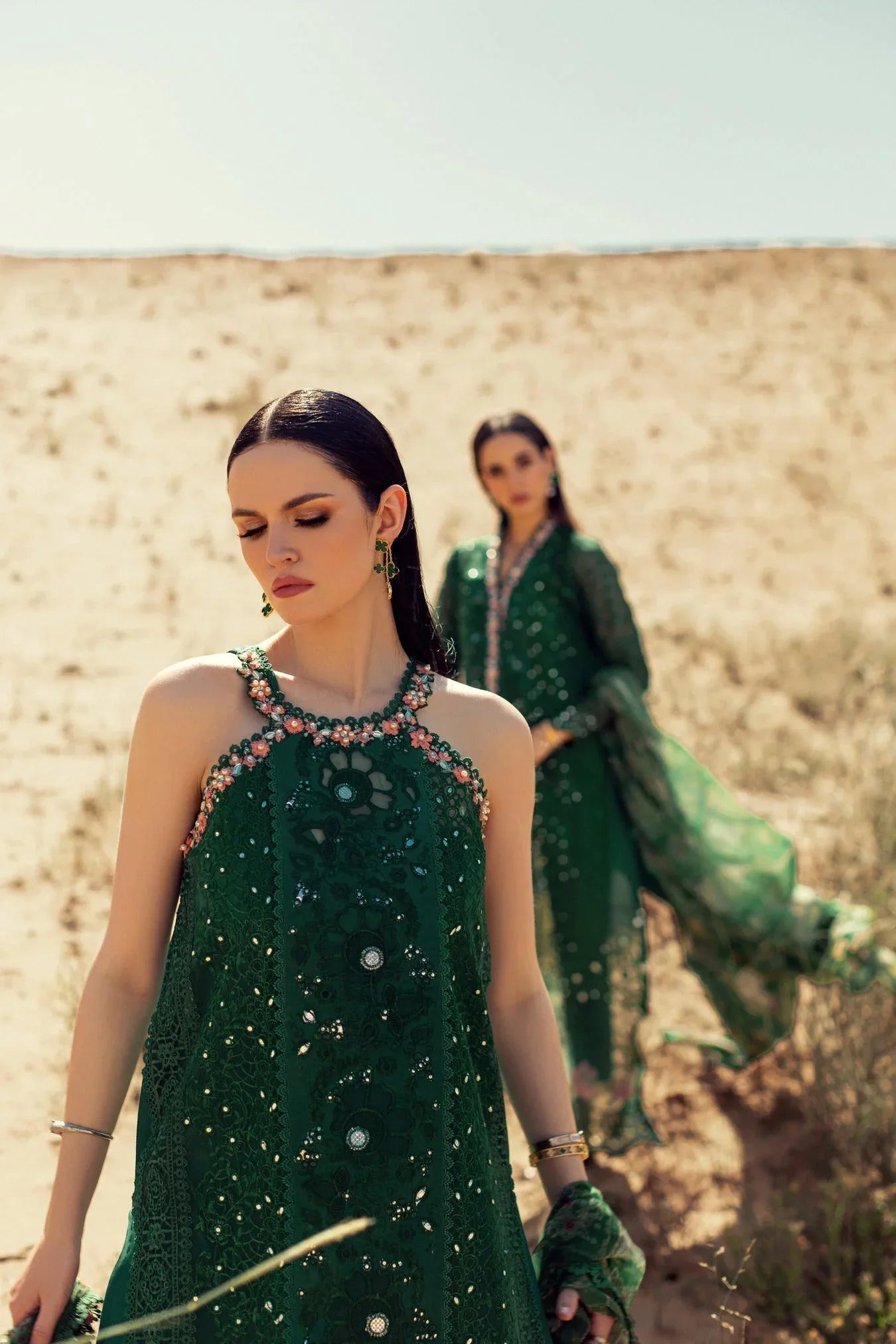 Noor By Saadia Asad | Eid Handwork Laserkari Lawn 24 | D8 - Aqsa Fabrics