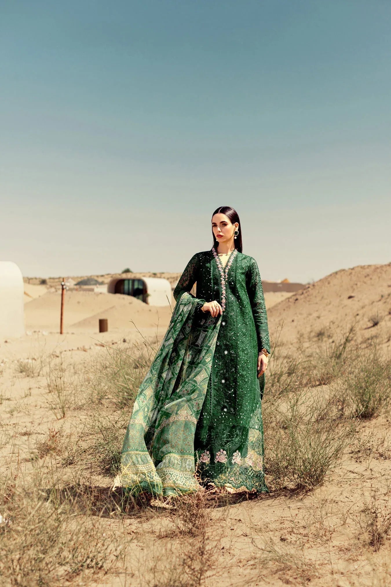 Noor By Saadia Asad | Eid Handwork Laserkari Lawn 24 | D8 - Aqsa Fabrics