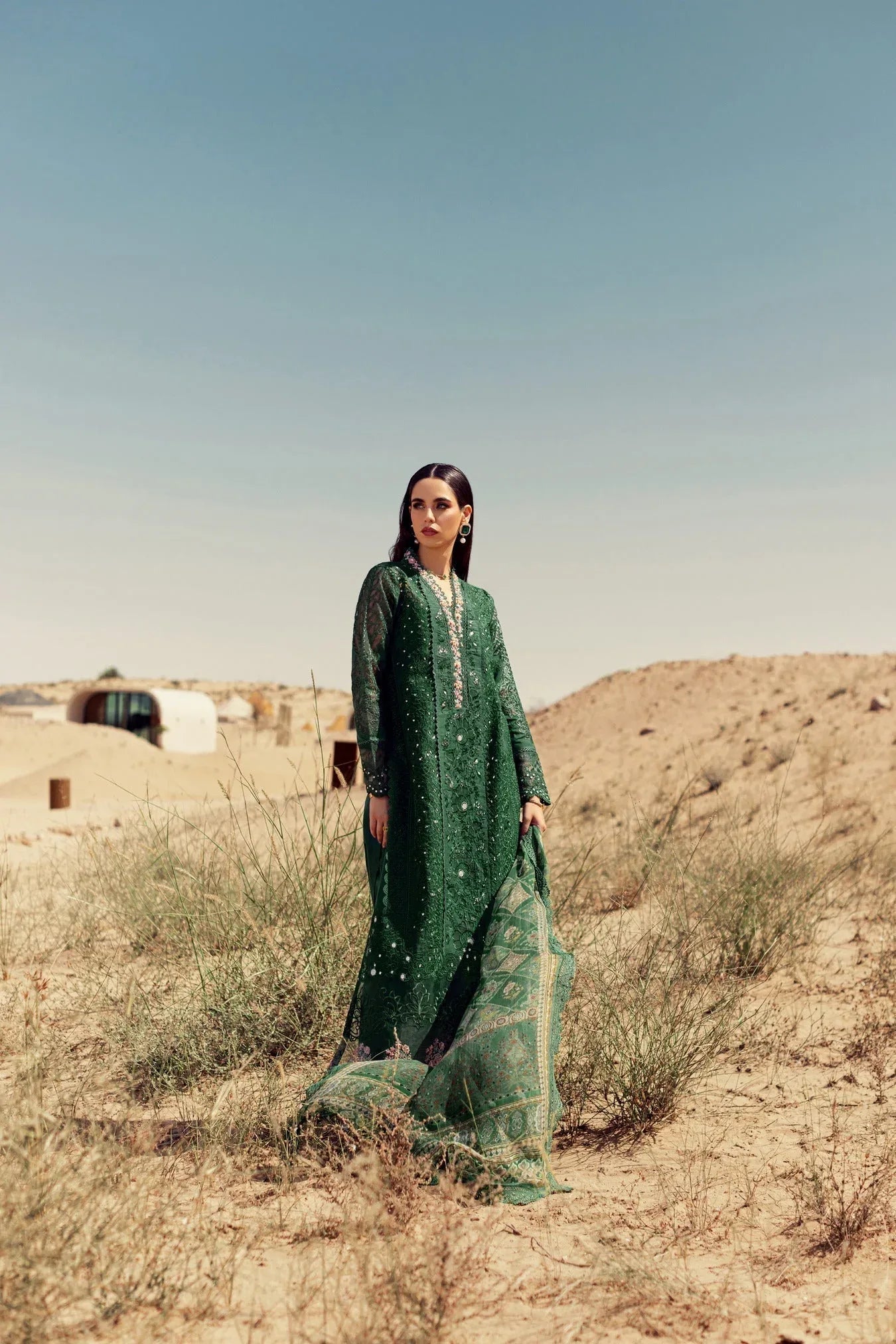 Noor By Saadia Asad | Eid Handwork Laserkari Lawn 24 | D8 - Aqsa Fabrics