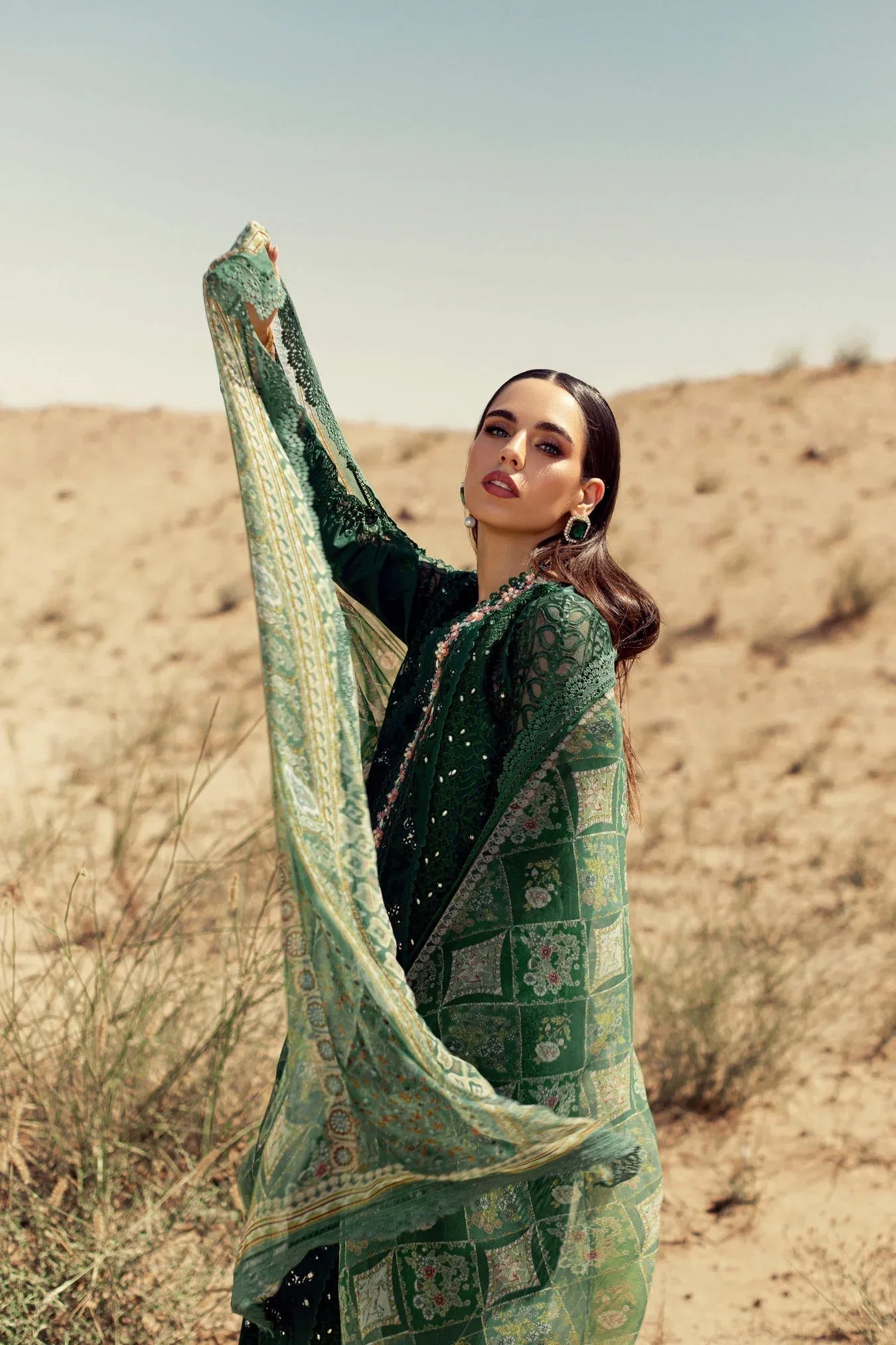 Noor By Saadia Asad | Eid Handwork Laserkari Lawn 24 | D8 - Aqsa Fabrics