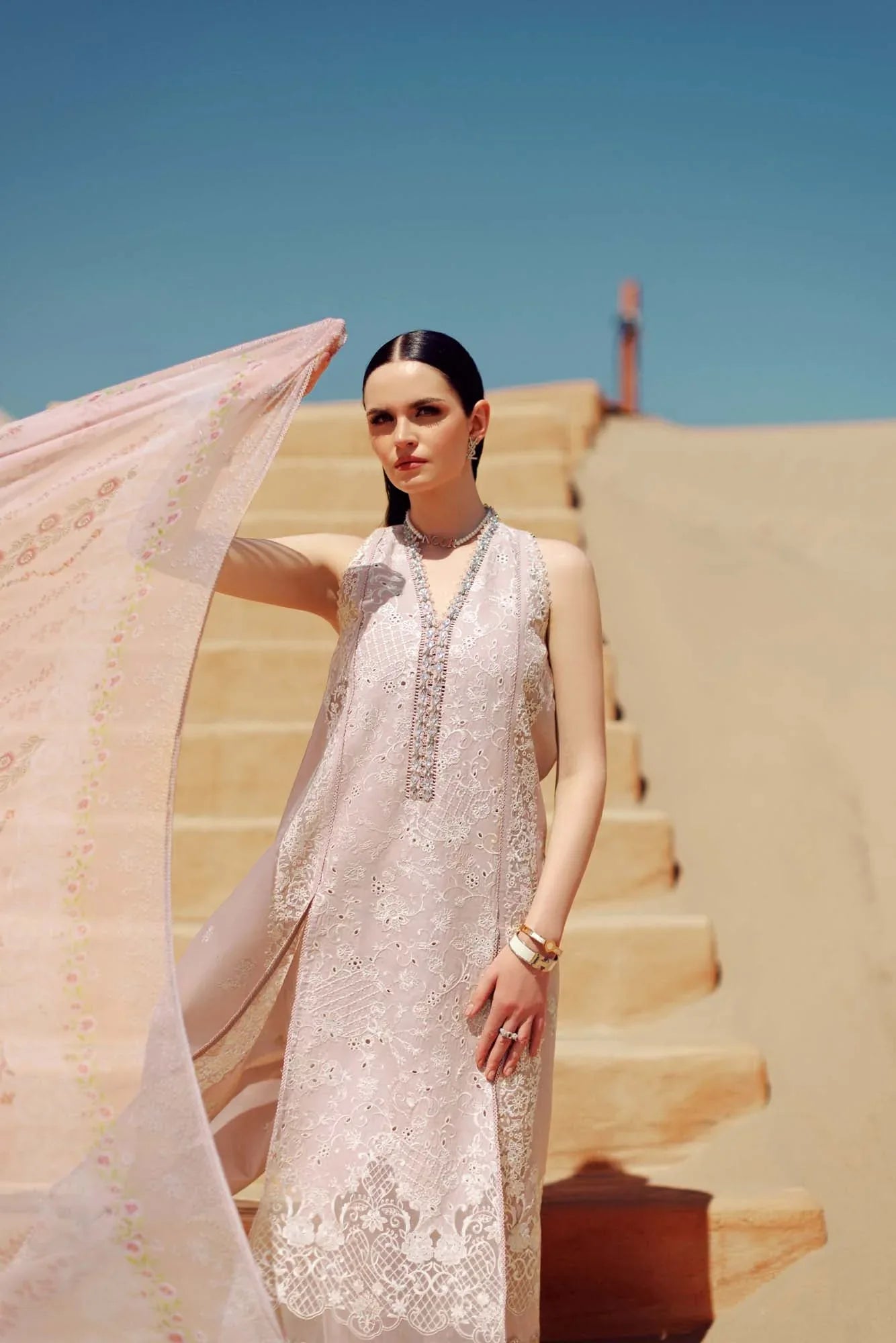 Noor By Saadia Asad | Eid Handwork Laserkari Lawn 24 | D7 - Aqsa Fabrics