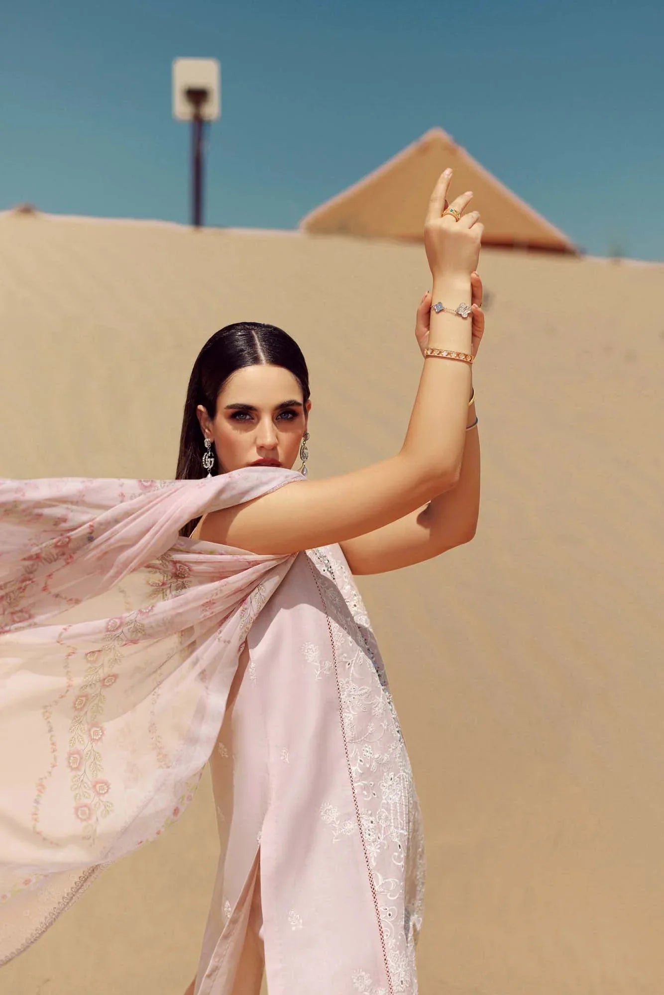 Noor By Saadia Asad | Eid Handwork Laserkari Lawn 24 | D7 - Aqsa Fabrics