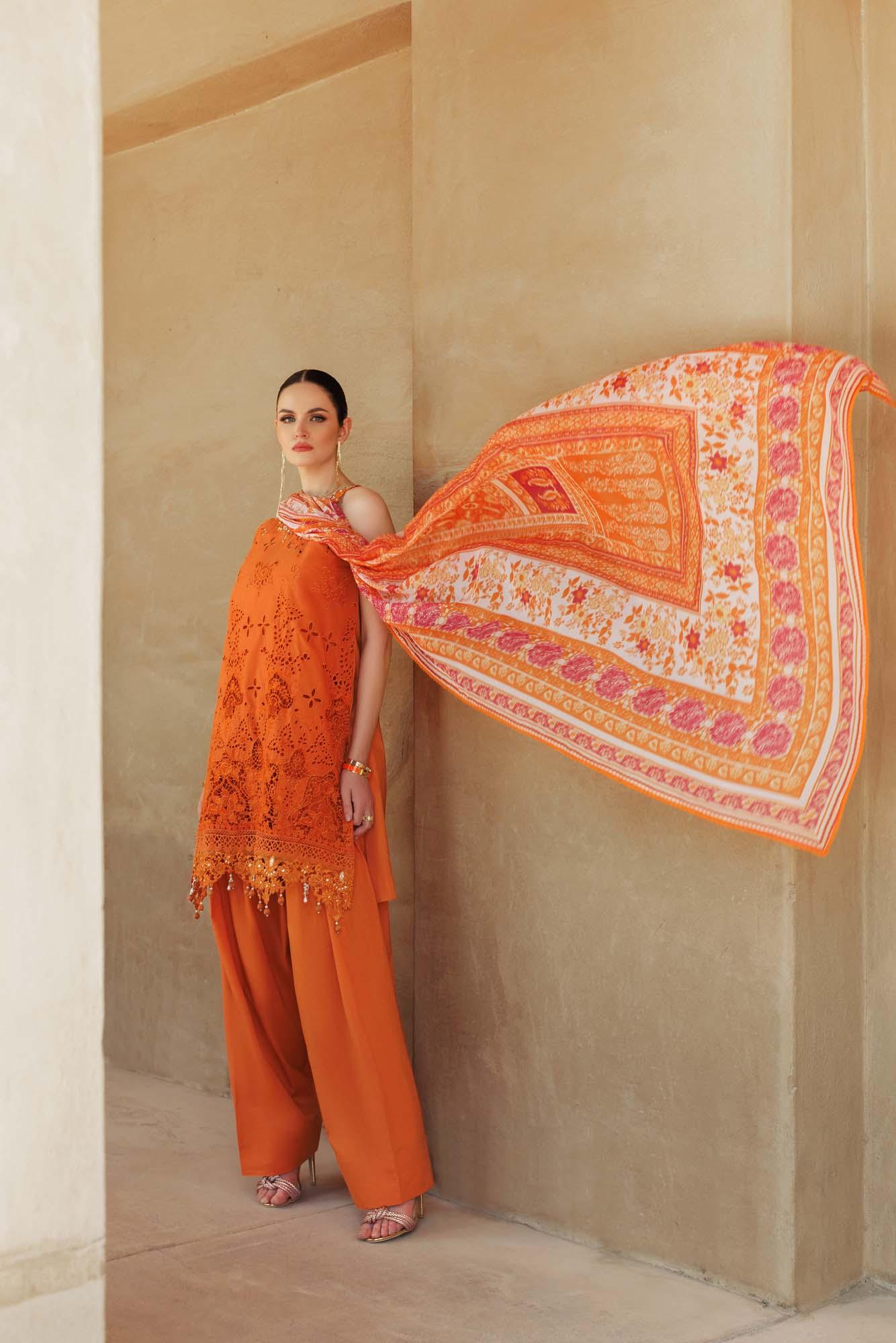 Noor By Saadia Asad | Eid Handwork Laserkari Lawn 24 | D11 - Aqsa Fabrics