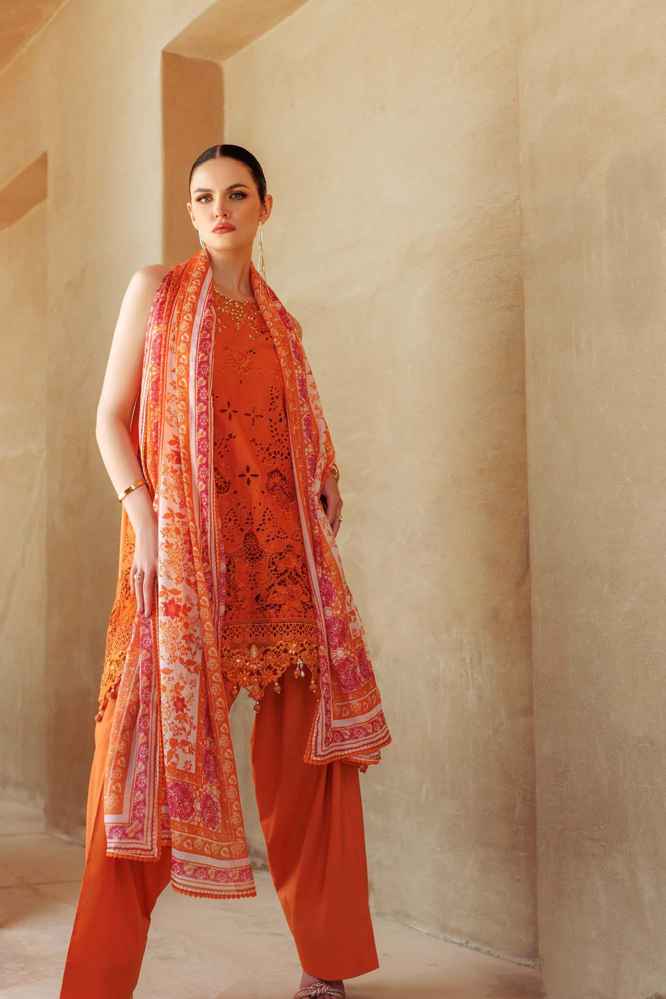 Noor By Saadia Asad | Eid Handwork Laserkari Lawn 24 | D11 - Aqsa Fabrics