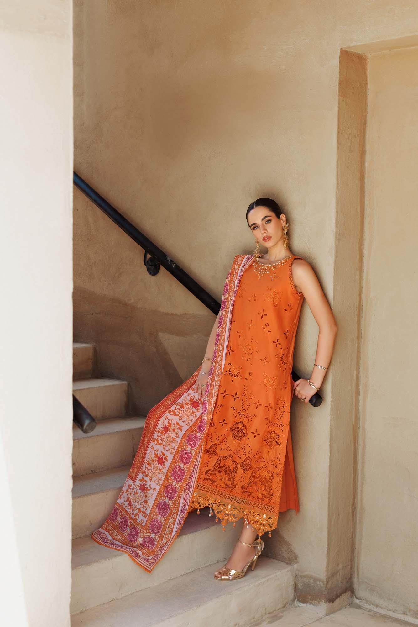 Noor By Saadia Asad | Eid Handwork Laserkari Lawn 24 | D11 - Aqsa Fabrics