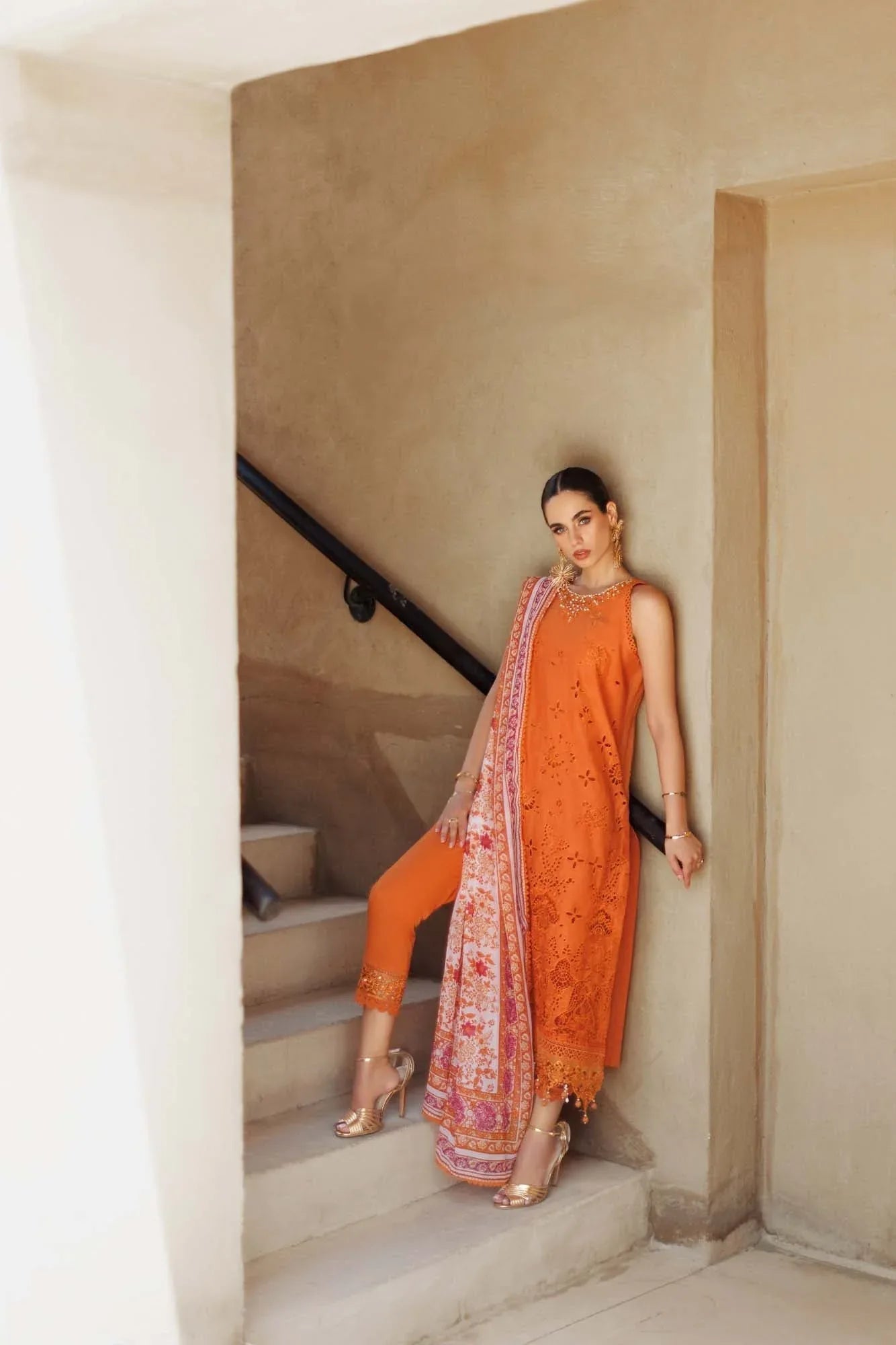 Noor By Saadia Asad | Eid Handwork Laserkari Lawn 24 | D11 - Aqsa Fabrics
