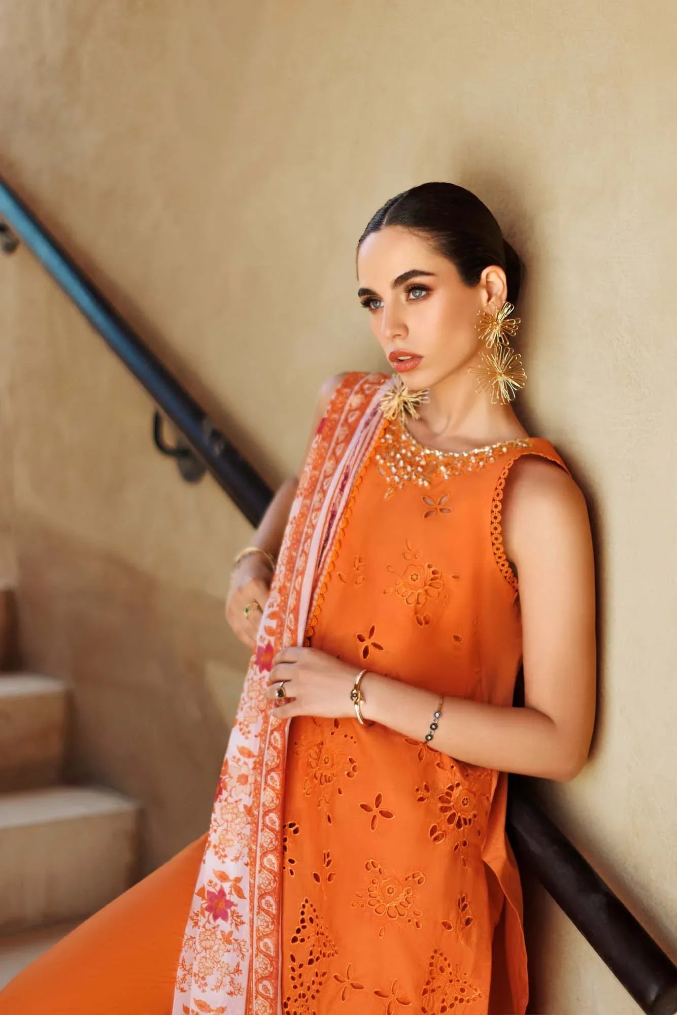 Noor By Saadia Asad | Eid Handwork Laserkari Lawn 24 | D11 - Aqsa Fabrics