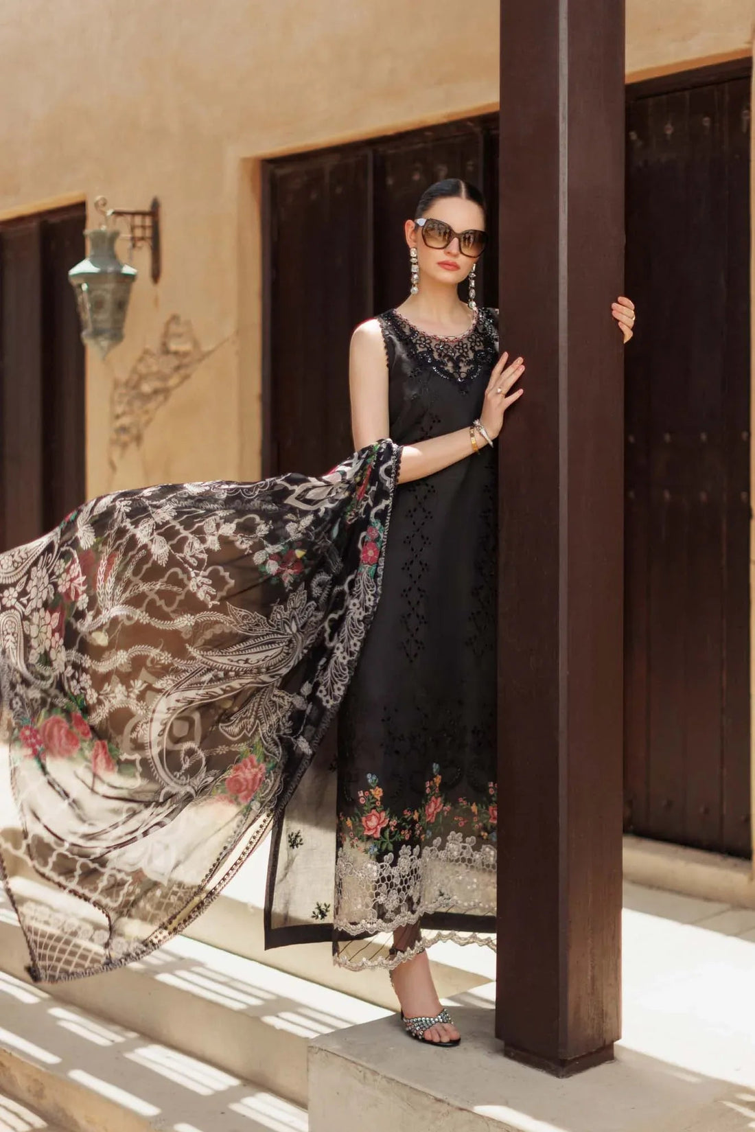 Noor By Saadia Asad | Eid Handwork Laserkari Lawn 24 | D6 - Aqsa Fabrics