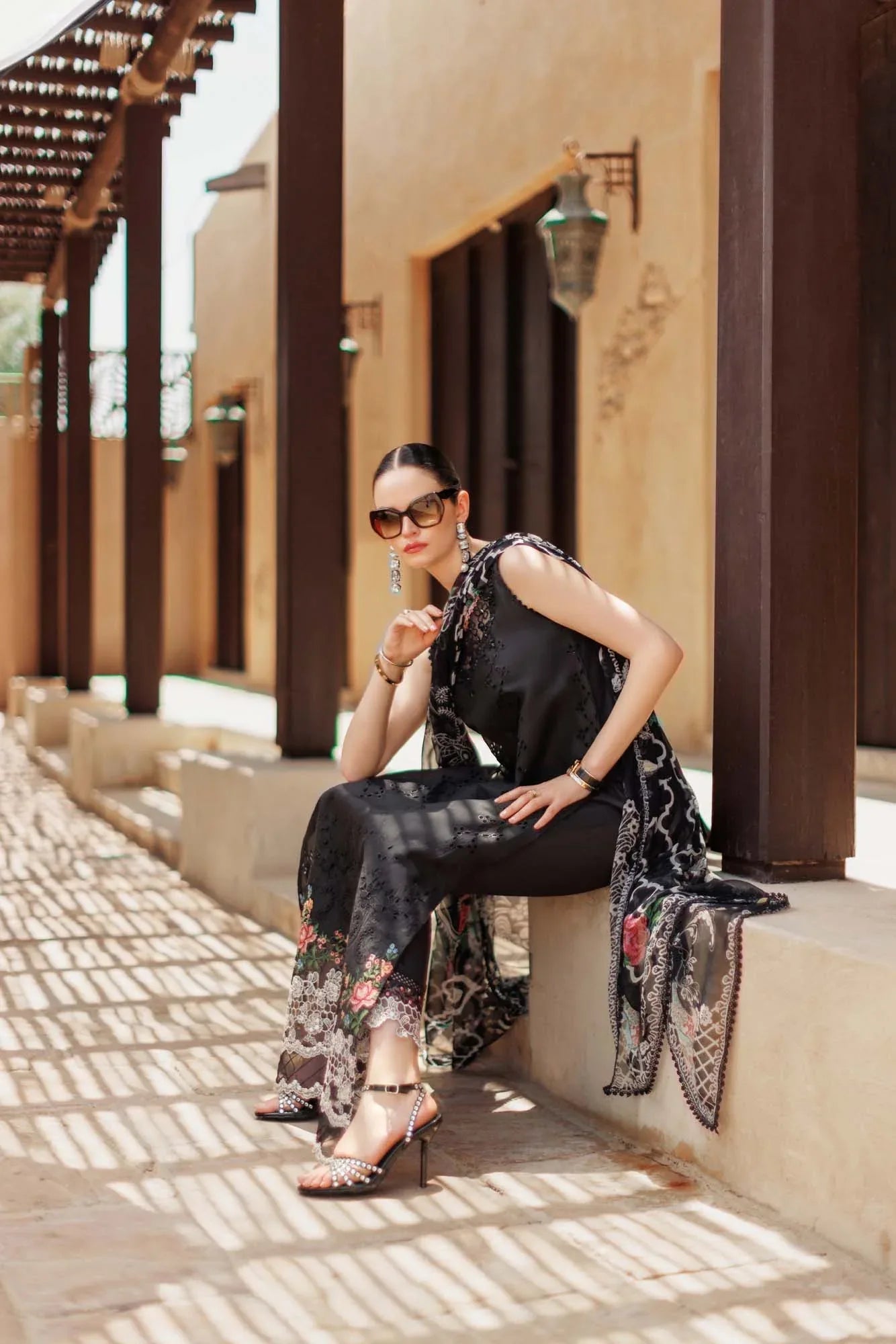 Noor By Saadia Asad | Eid Handwork Laserkari Lawn 24 | D6 - Aqsa Fabrics
