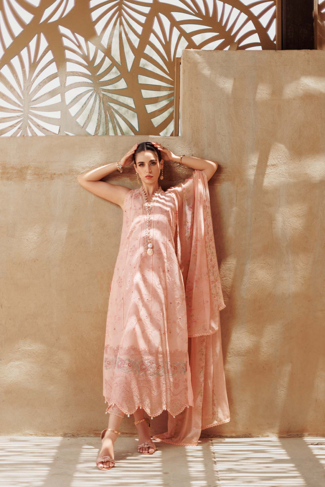 Noor By Saadia Asad | Eid Handwork Laserkari Lawn 24 | D10 - Aqsa Fabrics