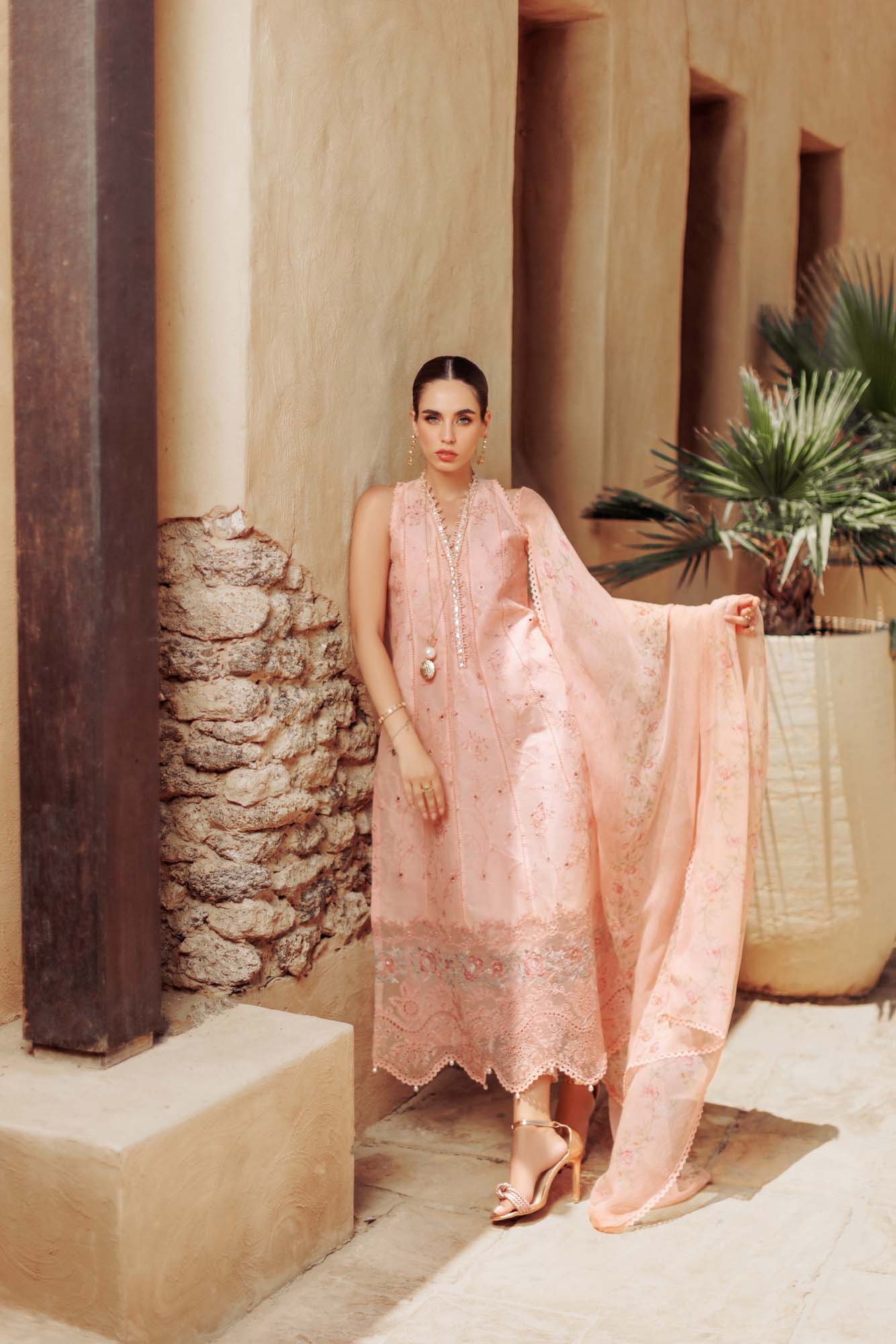 Noor By Saadia Asad | Eid Handwork Laserkari Lawn 24 | D10 - Aqsa Fabrics