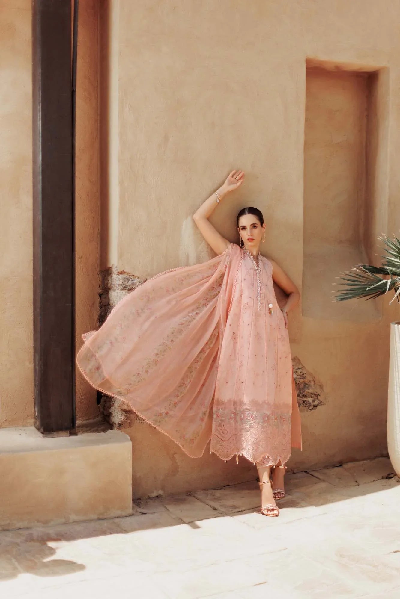 Noor By Saadia Asad | Eid Handwork Laserkari Lawn 24 | D10 - Aqsa Fabrics