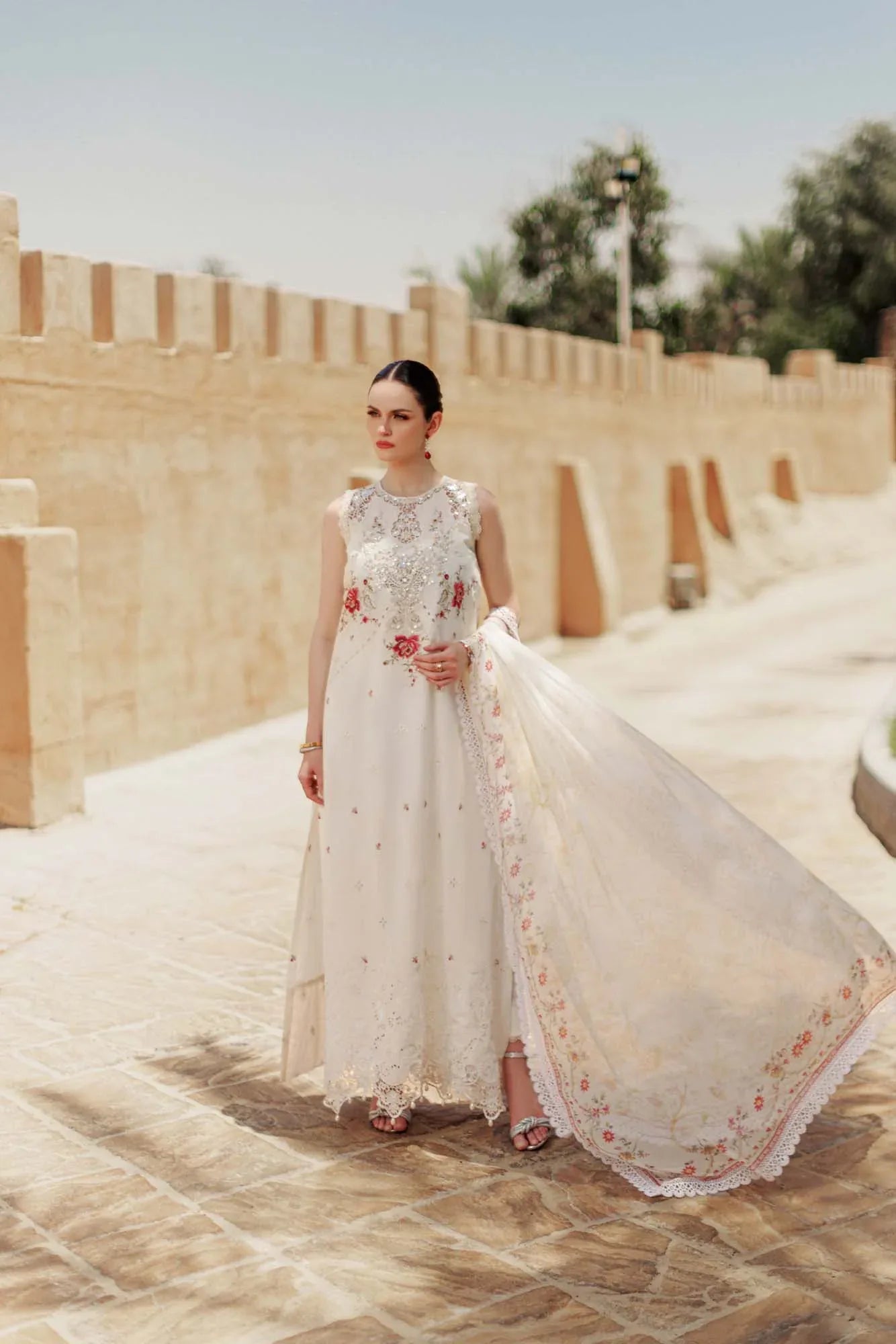 Noor By Saadia Asad | Eid Handwork Laserkari Lawn 24 | D9 - Aqsa Fabrics