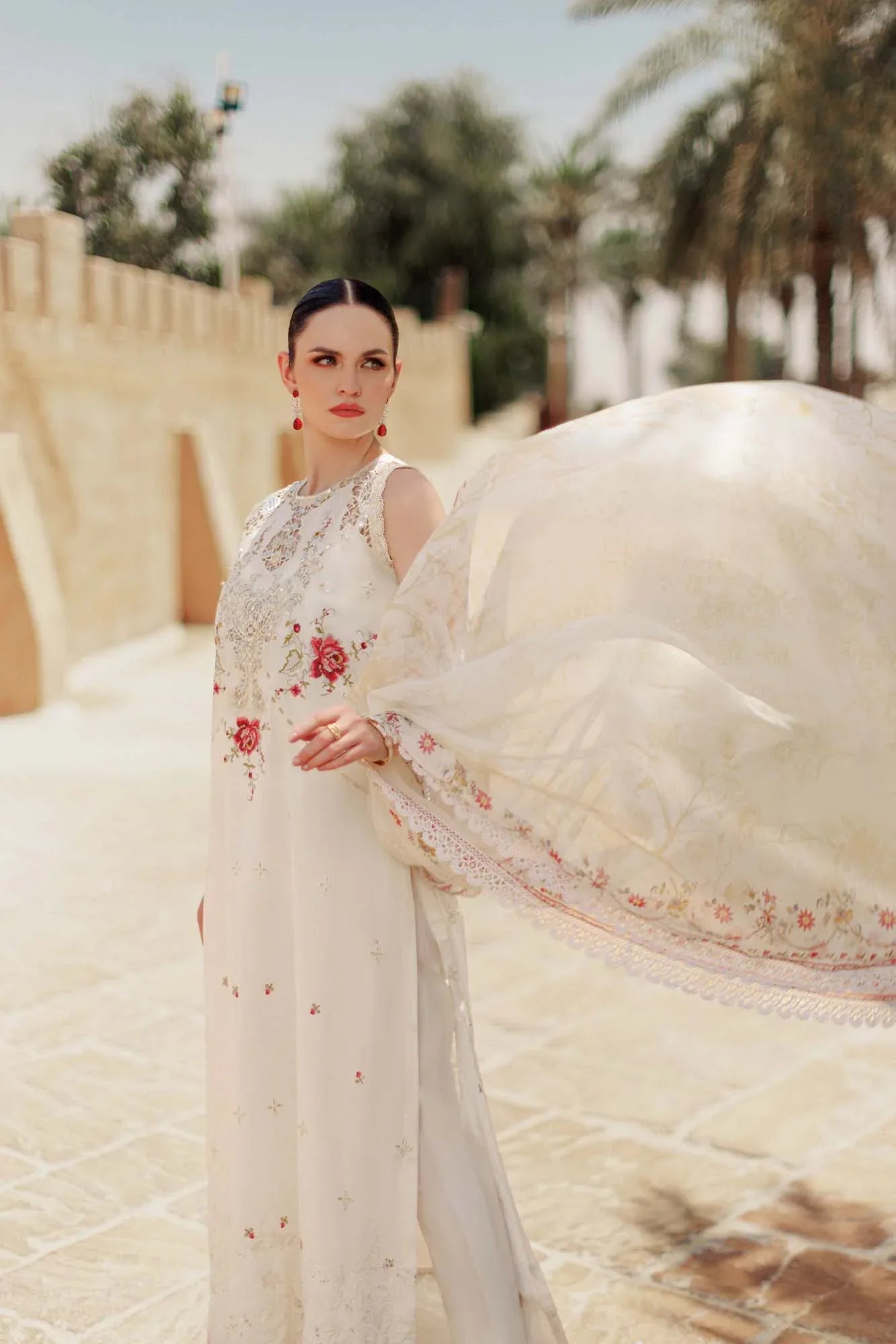 Noor By Saadia Asad | Eid Handwork Laserkari Lawn 24 | D9 - Aqsa Fabrics
