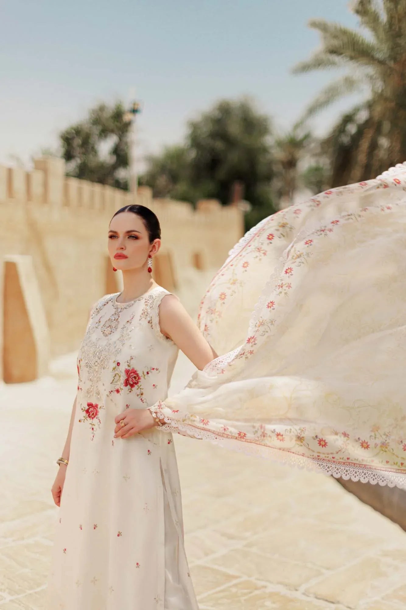 Noor By Saadia Asad | Eid Handwork Laserkari Lawn 24 | D9 - Aqsa Fabrics