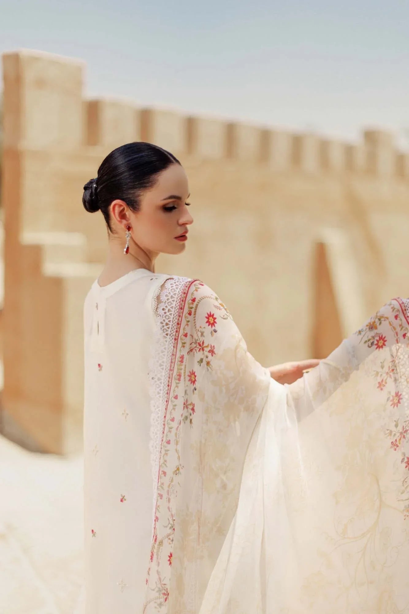 Noor By Saadia Asad | Eid Handwork Laserkari Lawn 24 | D9 - Aqsa Fabrics